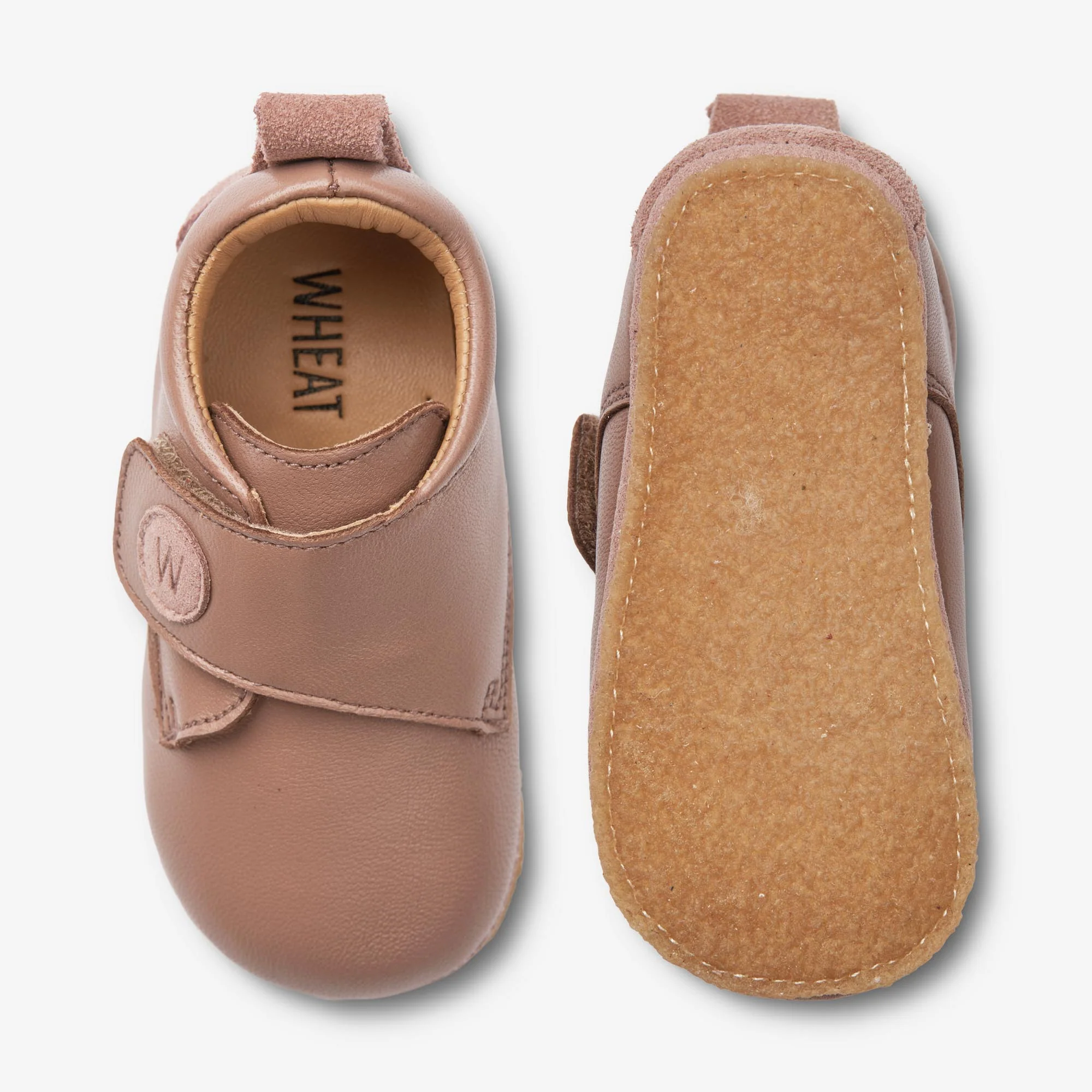 Dakota Leather Indoor Shoe | Baby - dusty rouge - Image 2