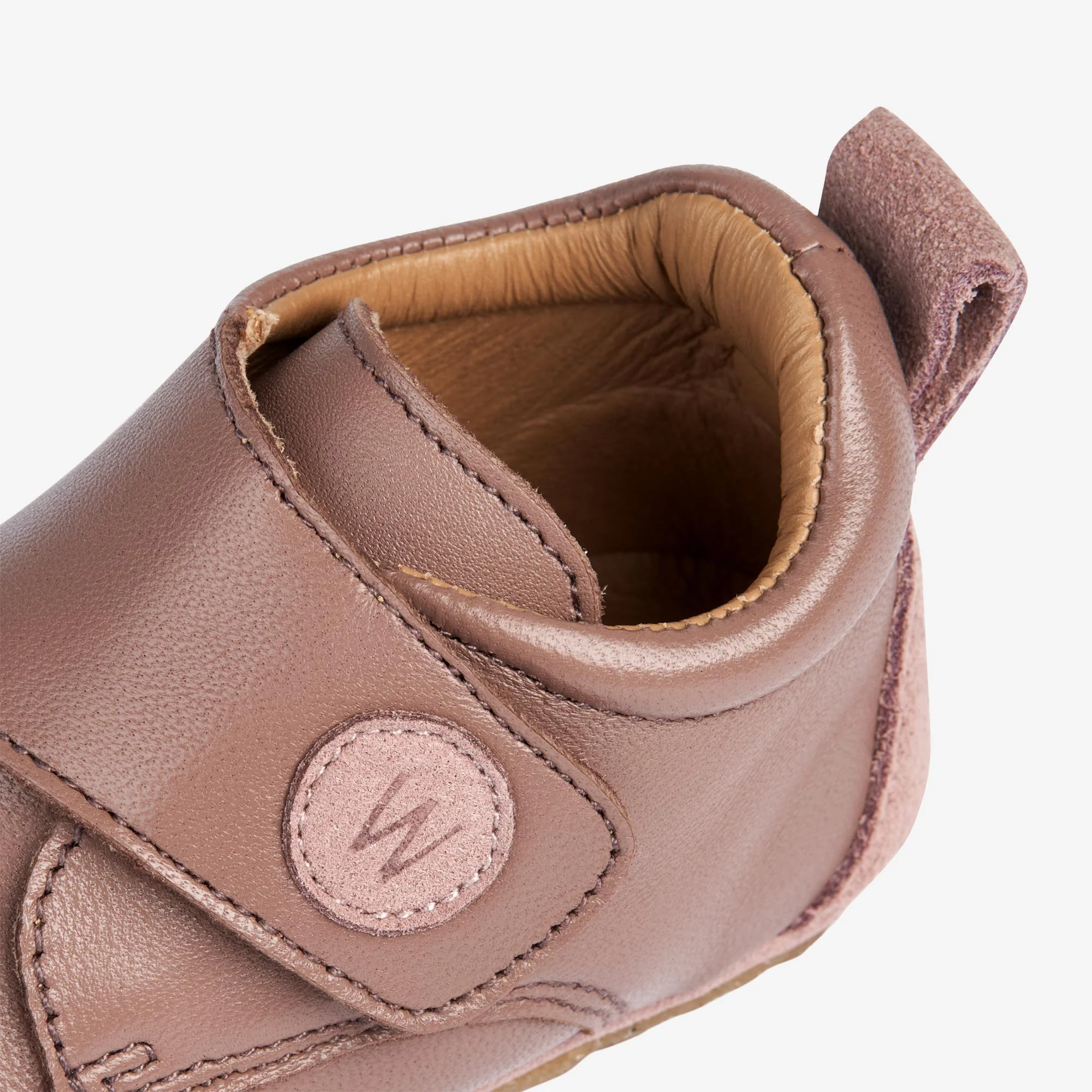 Dakota Leather Indoor Shoe | Baby - dusty rouge - Image 3