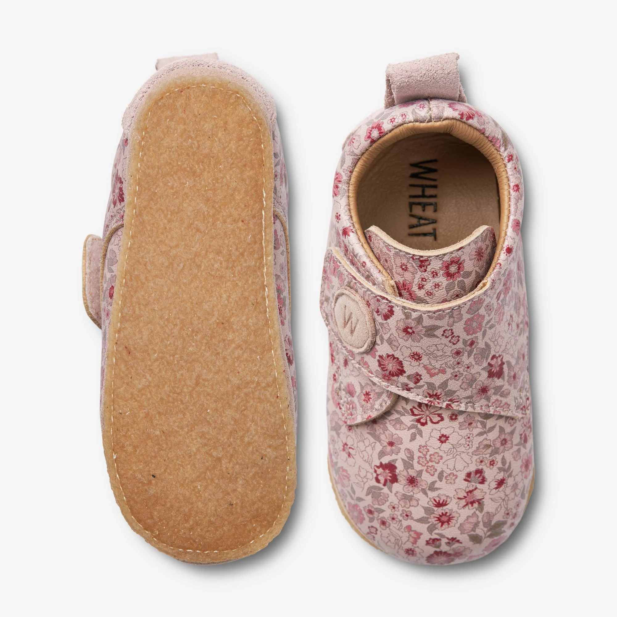 Dakota Print Indoor Shoe | Baby - rose dust flowers - Image 2