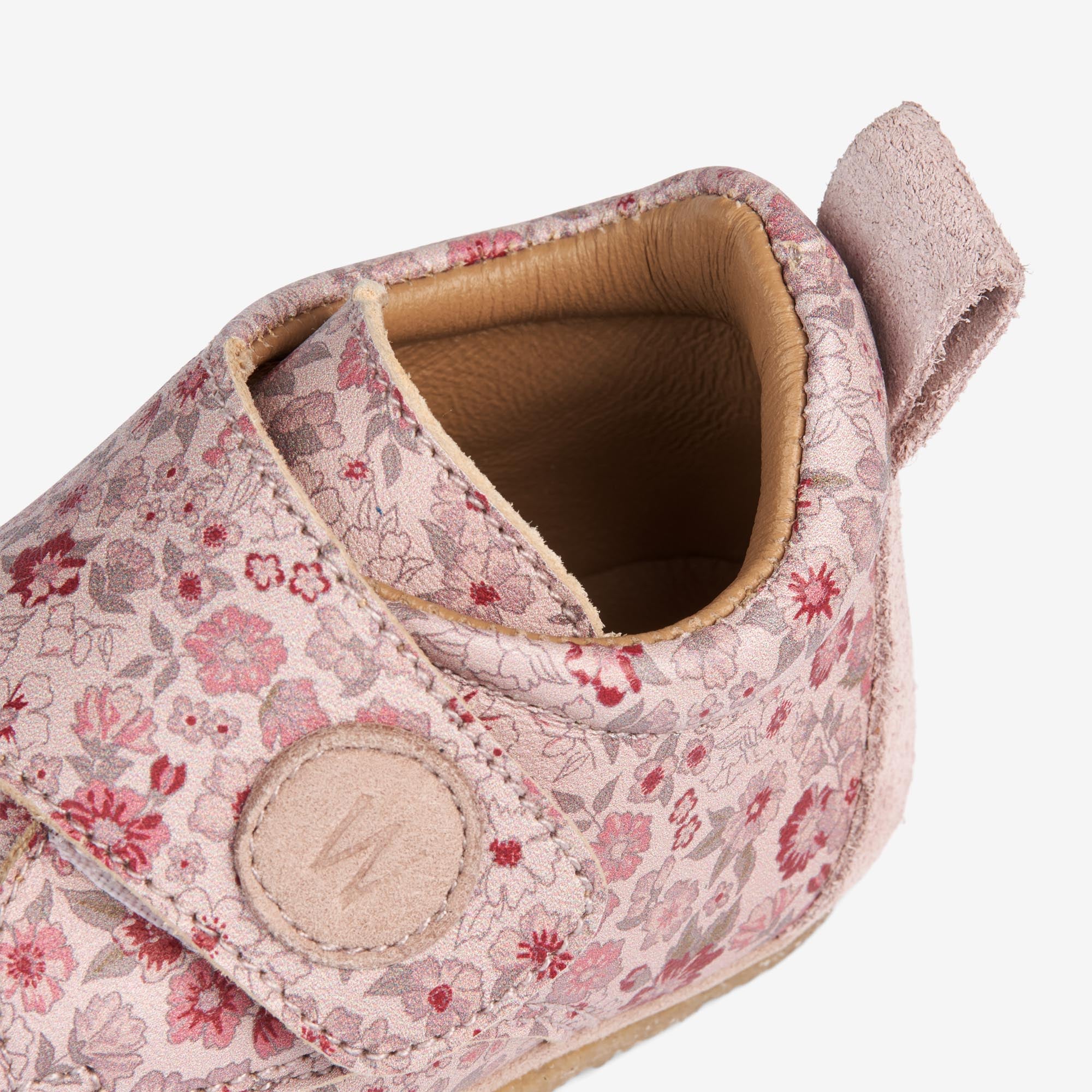 Dakota Print Indoor Shoe | Baby - rose dust flowers - Image 3