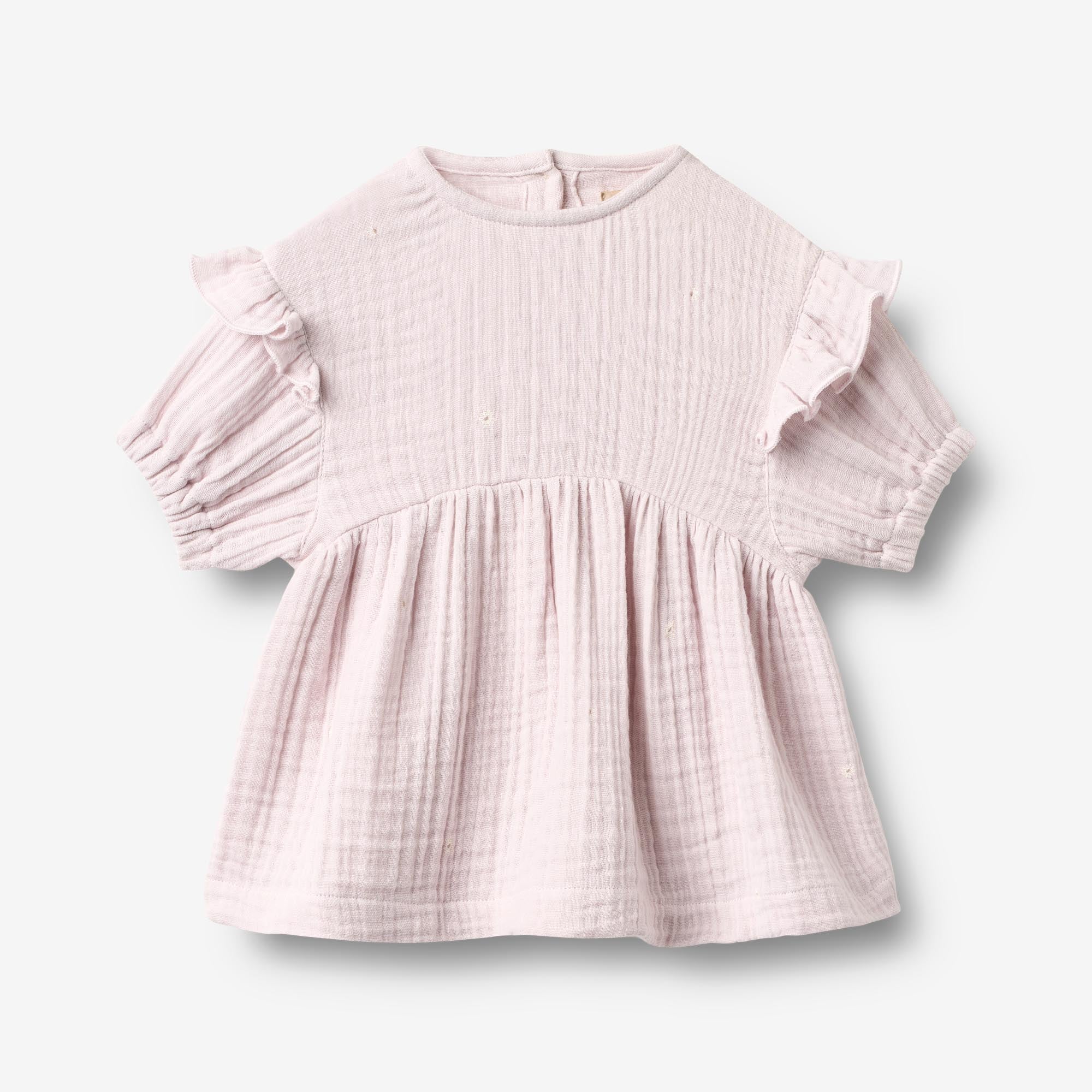 Dress 3/4 Sleeve Gro - purple light flowers