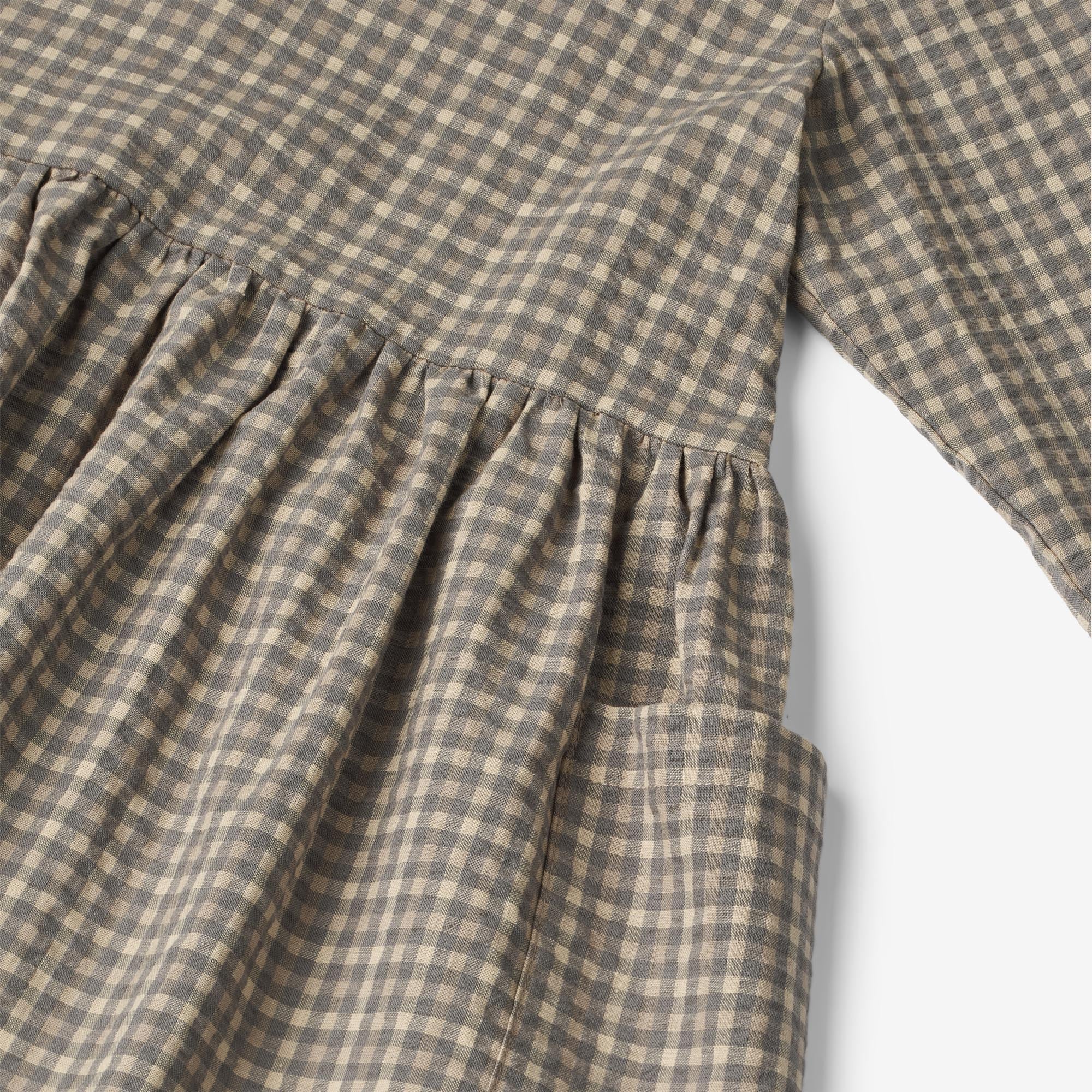 Dress Aima - autumn sky check - Image 3