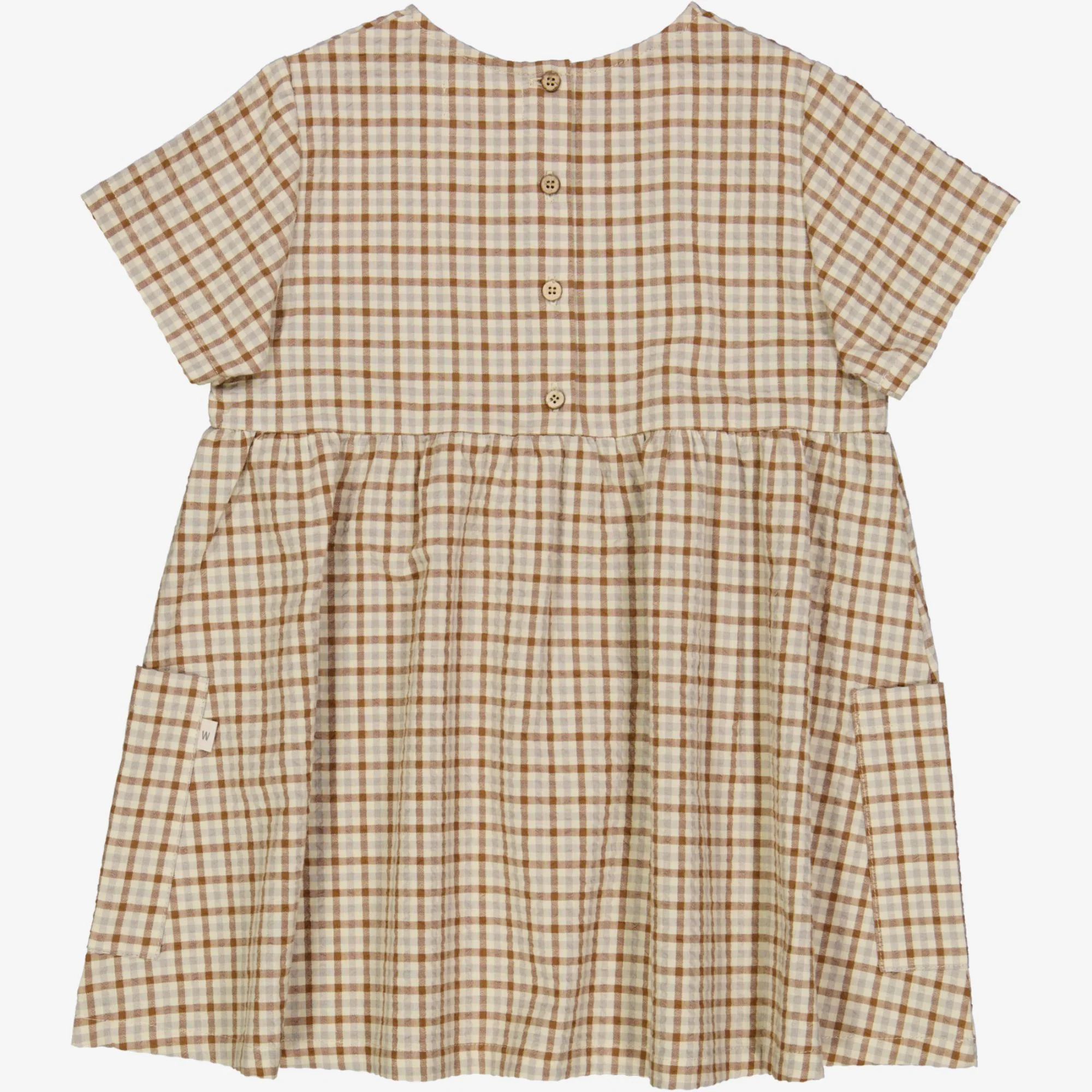 Dress Ayse - golden dove check - Image 2