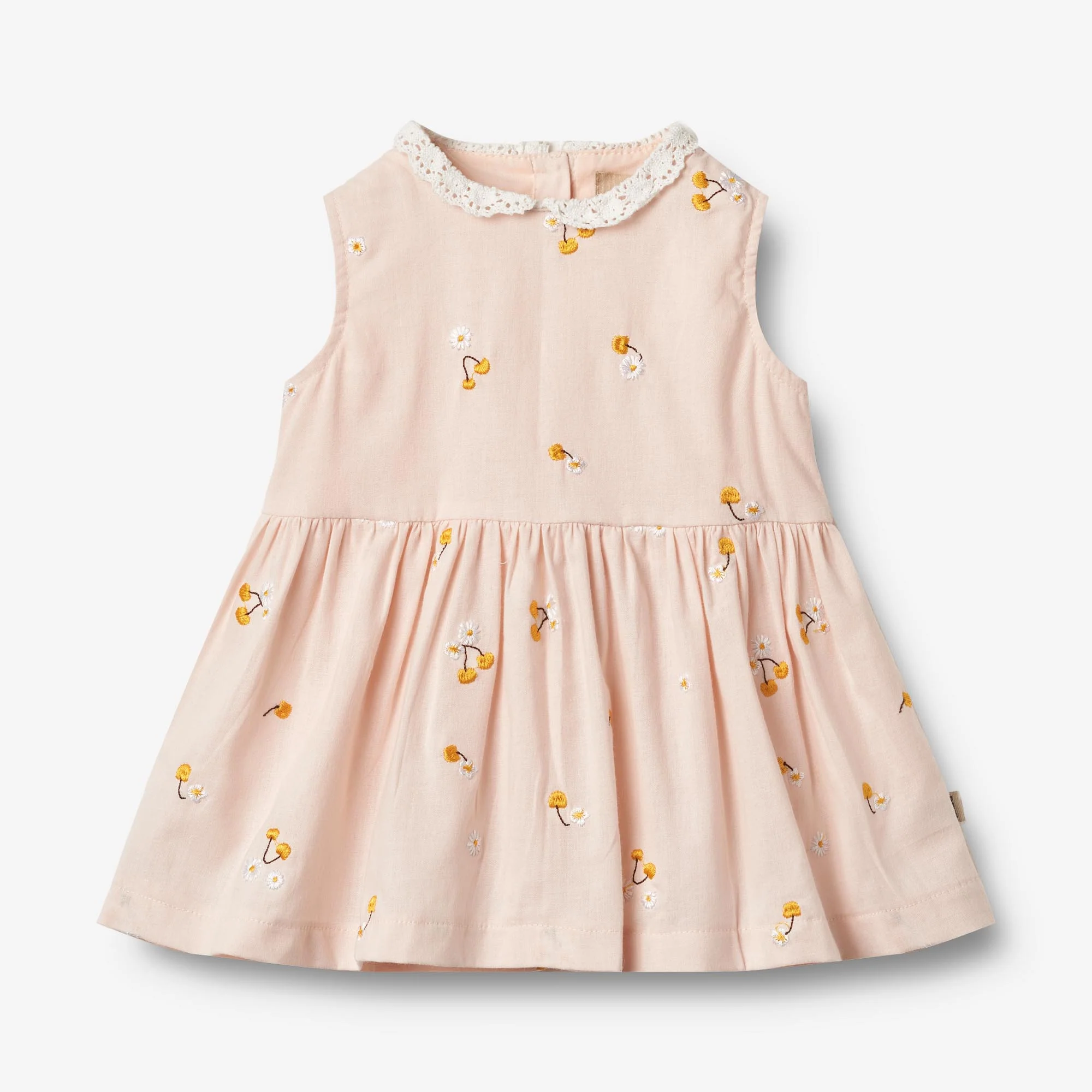 Dress Elma - powder yellow cherries