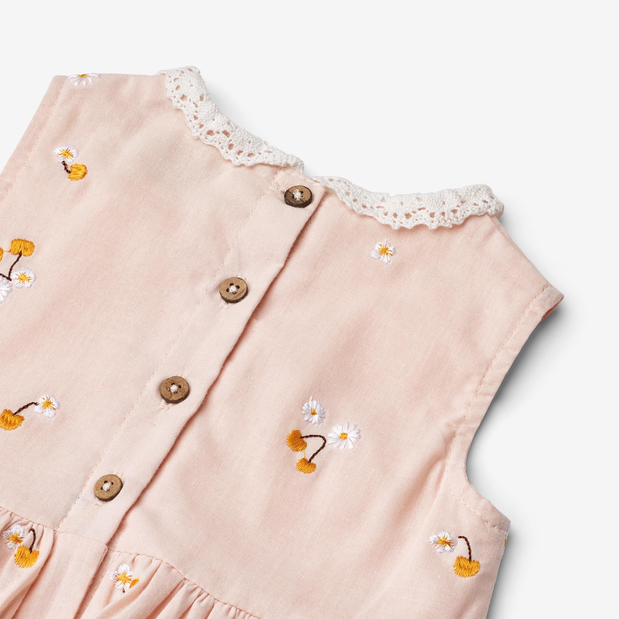 Dress Elma - powder yellow cherries - Image 3