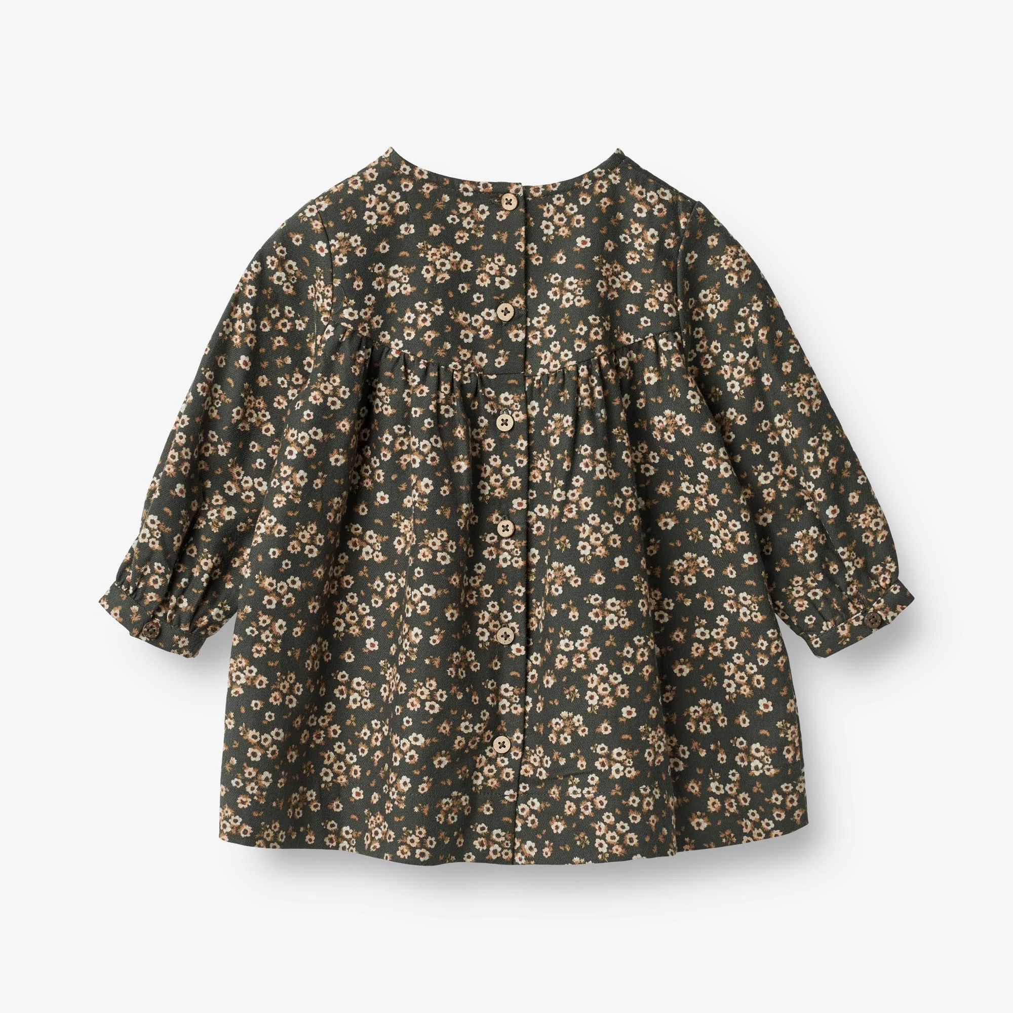 Dress Fenja | Baby - black coal flowers - Image 2