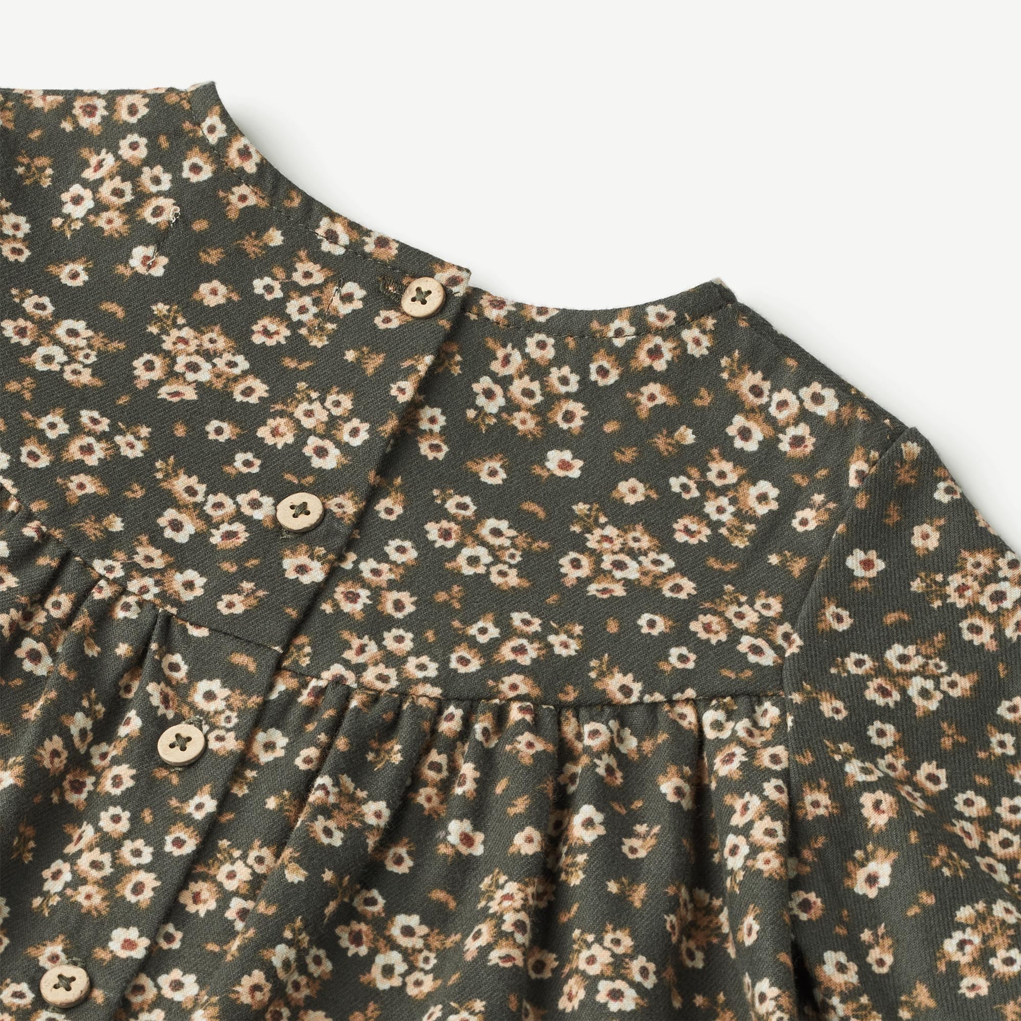 Dress Fenja | Baby - black coal flowers - Image 3