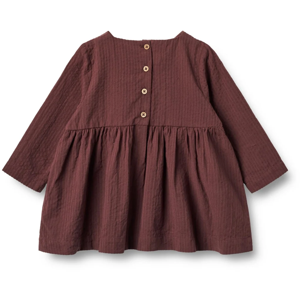 Dress Gunvor Embroidery | Baby - aubergine - Image 2