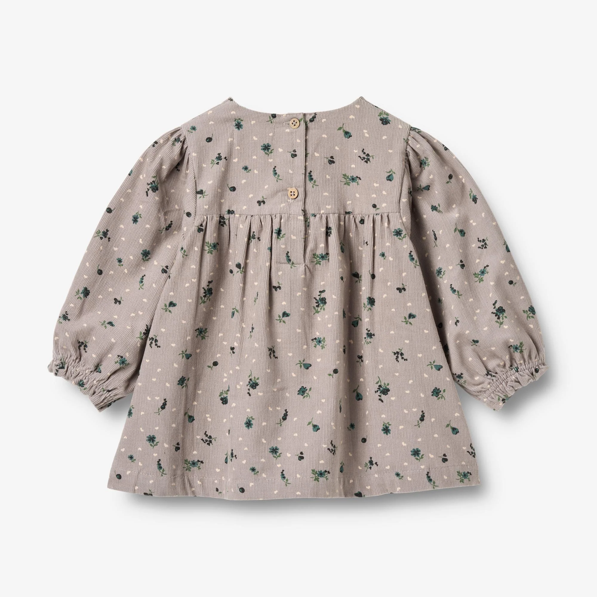 Dress L/S Elvira - dusty purple flower hearts - Image 2