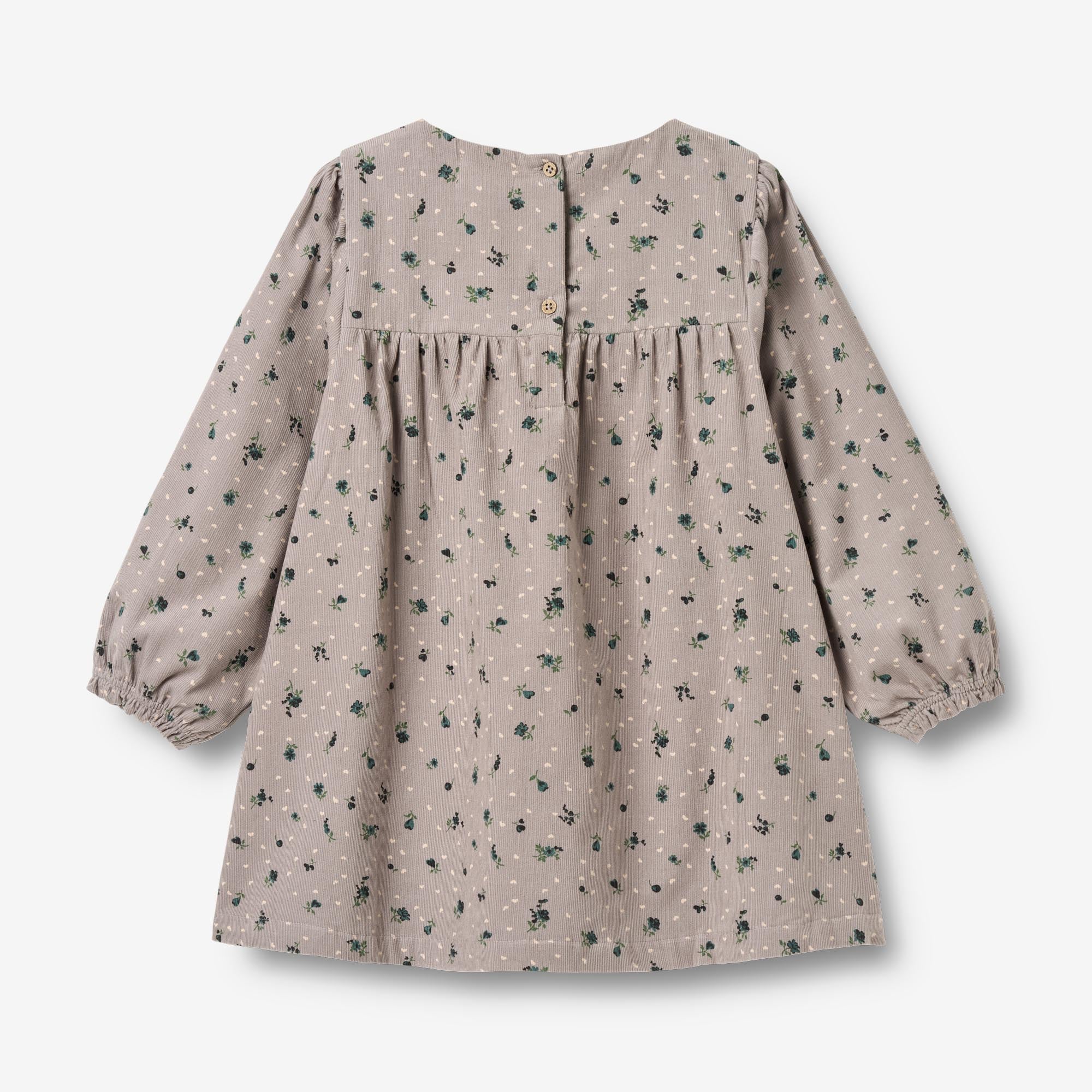 Dress L/S Elvira - dusty purple flower hearts - Image 3