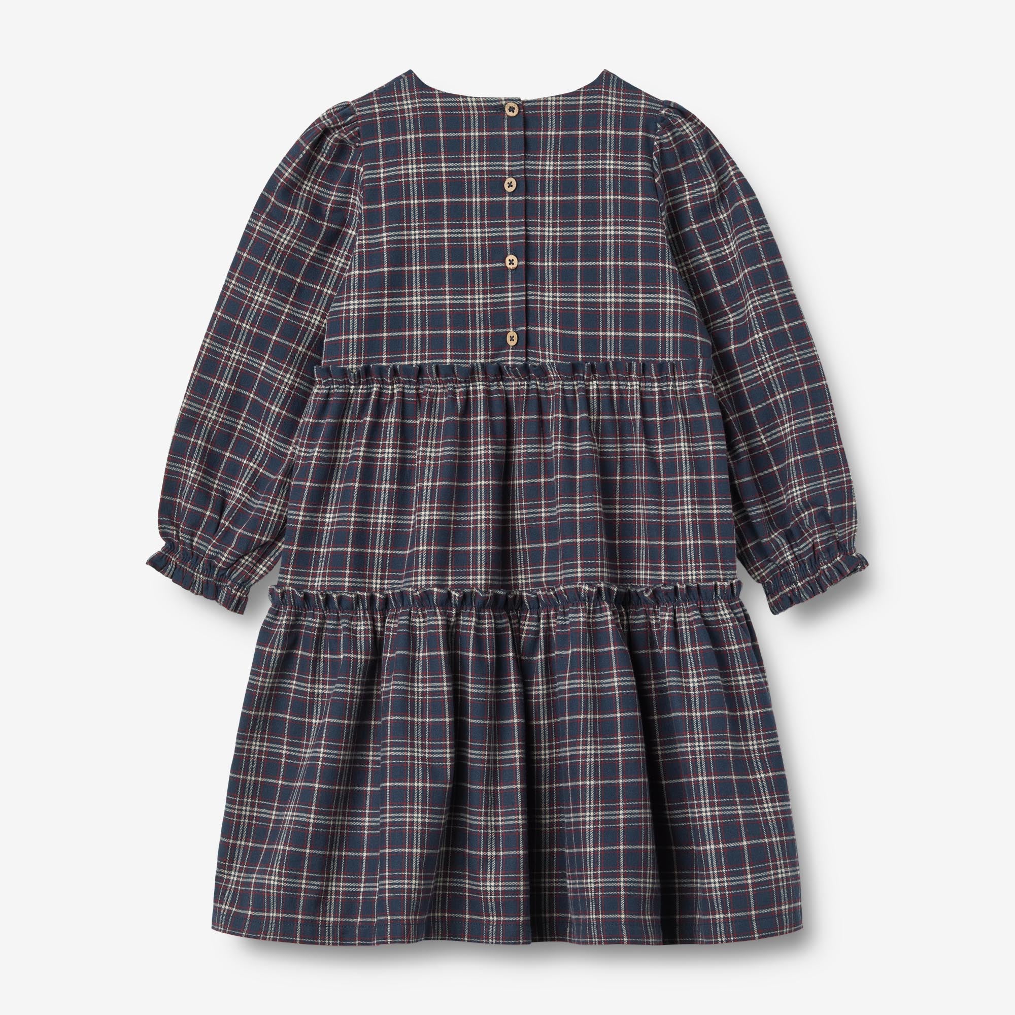 Dress L/S Fanny - navy check - Image 3