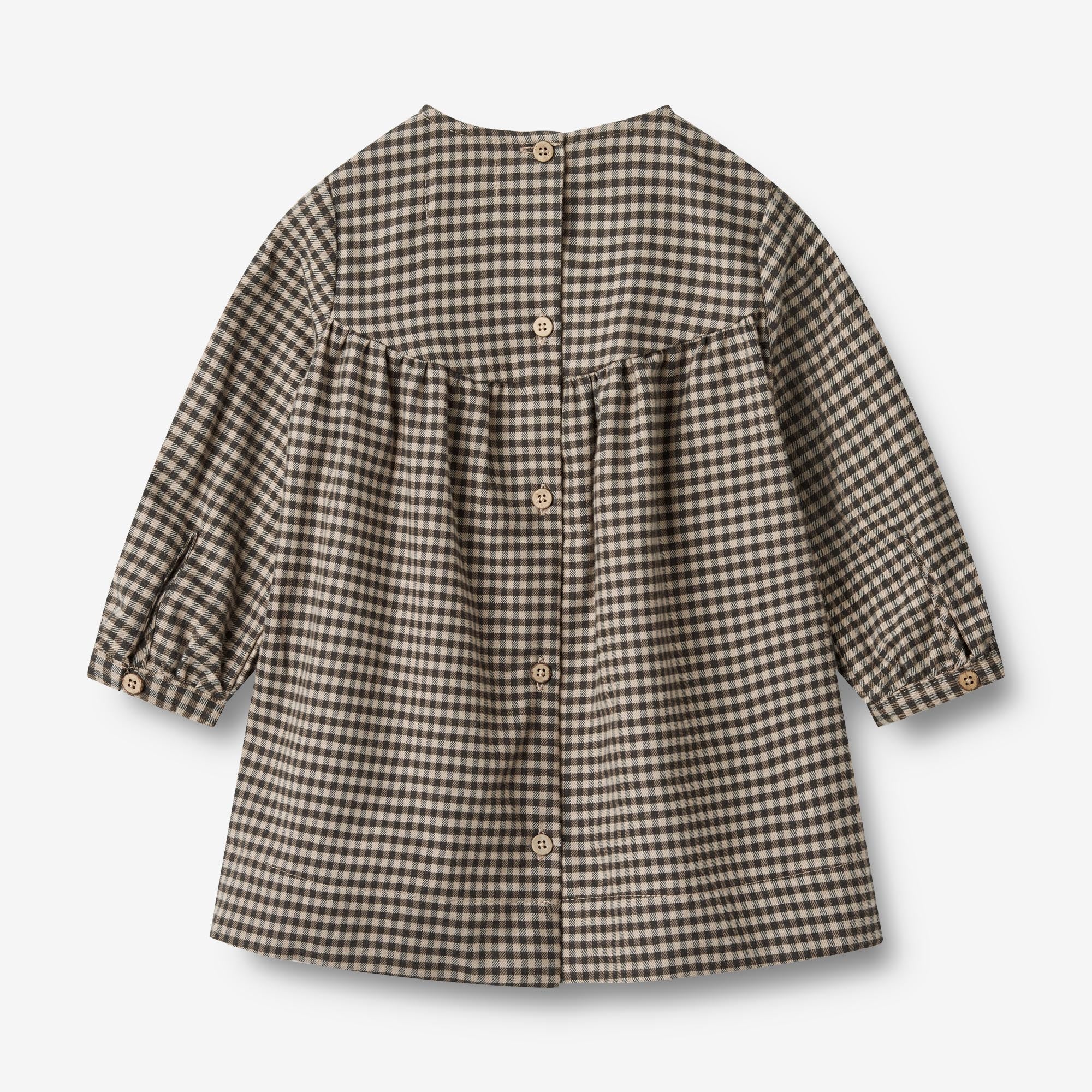 Dress L/S Fenja - raven check - Image 2