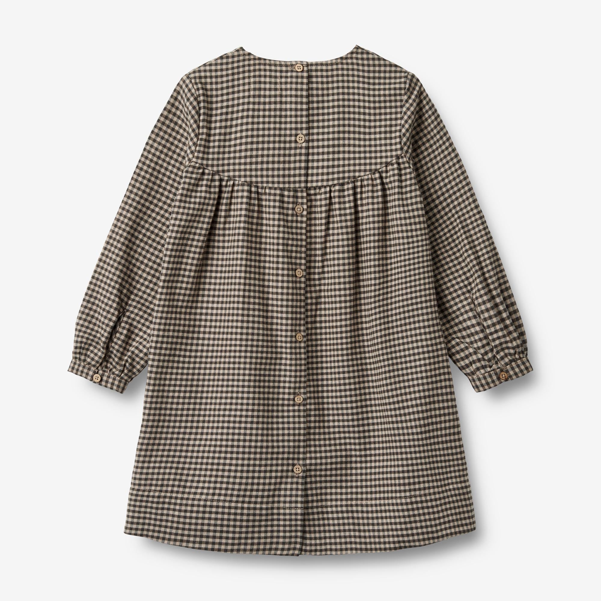 Dress L/S Fenja - raven check - Image 2