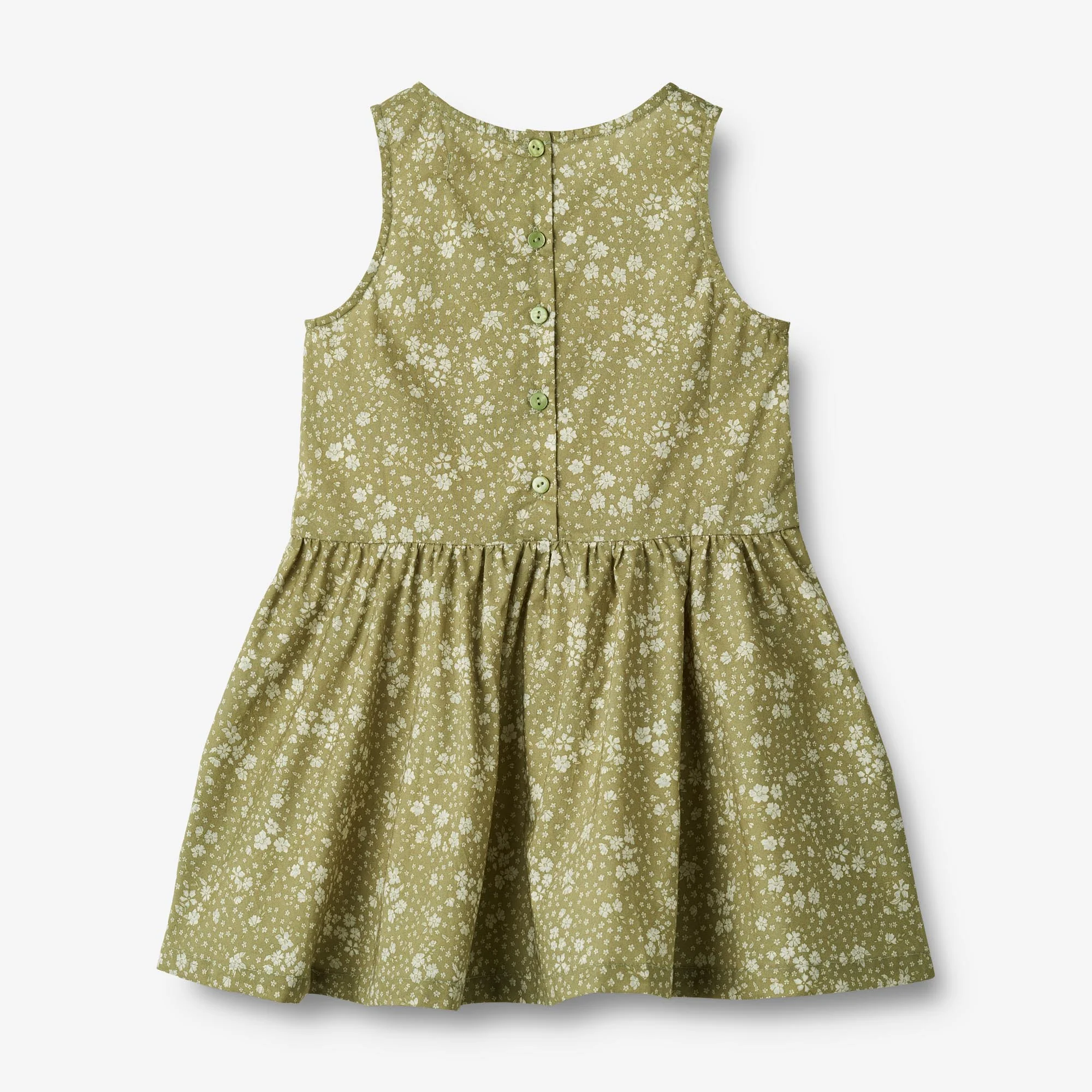 Dress Nilla - green flowers - Image 2