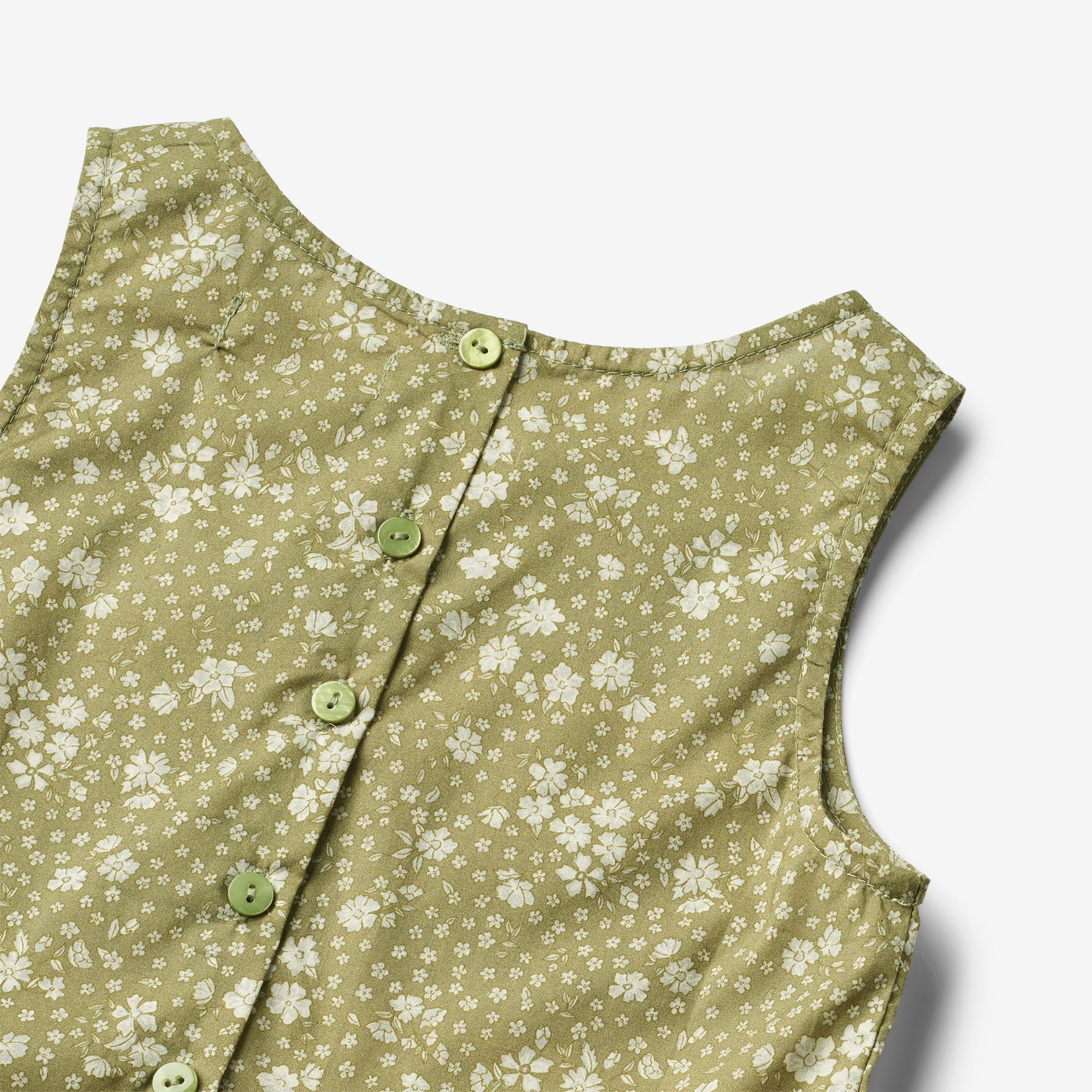 Dress Nilla - green flowers - Image 3