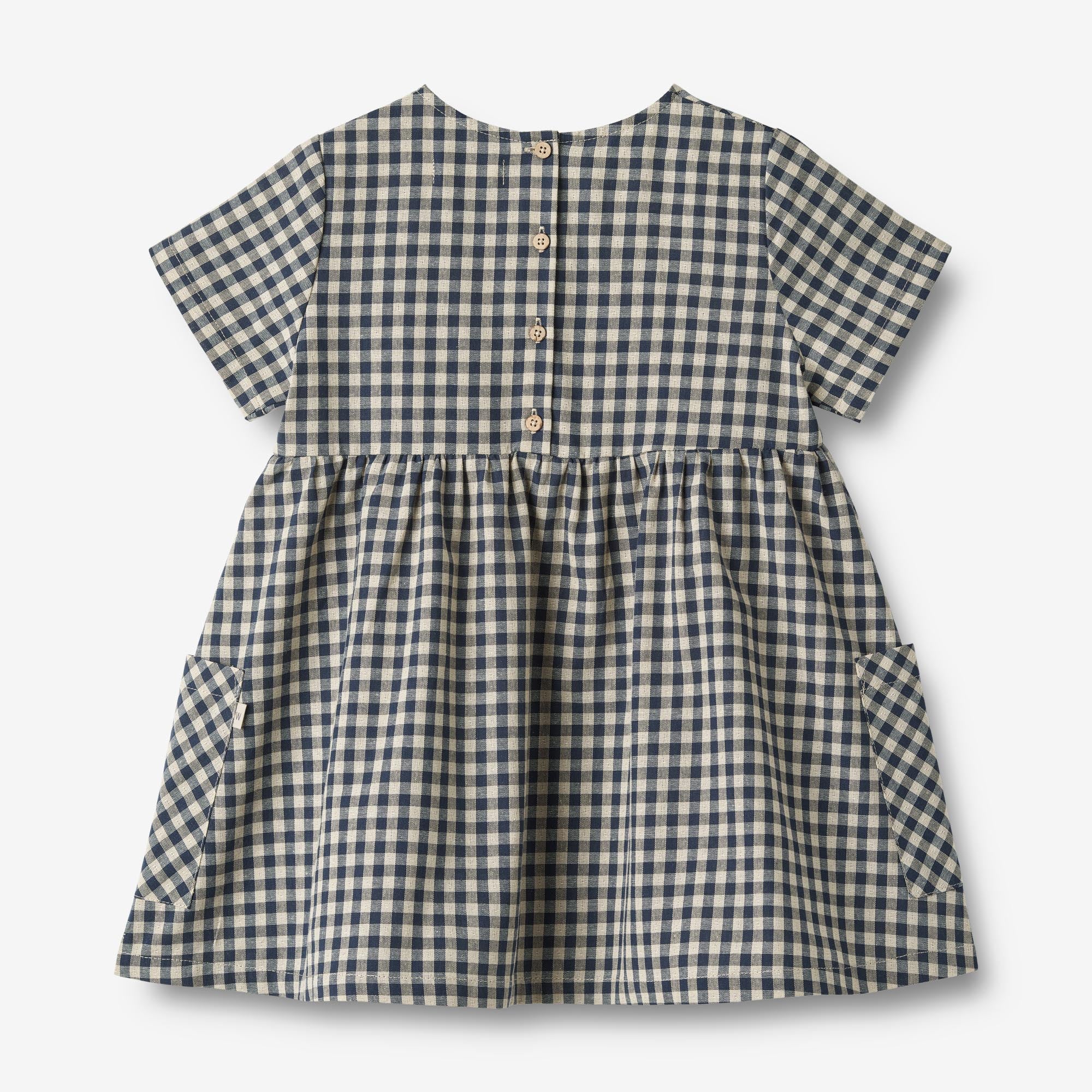 Dress S/S Ayse - blue check - Image 2
