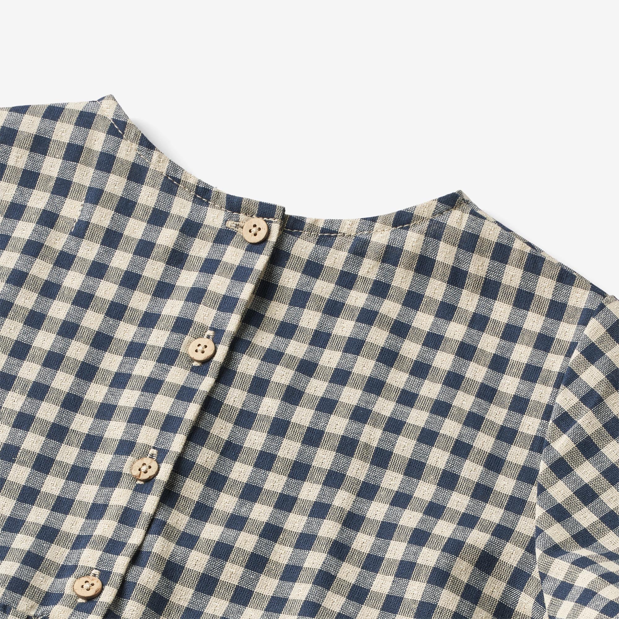 Dress S/S Ayse - blue check - Image 3