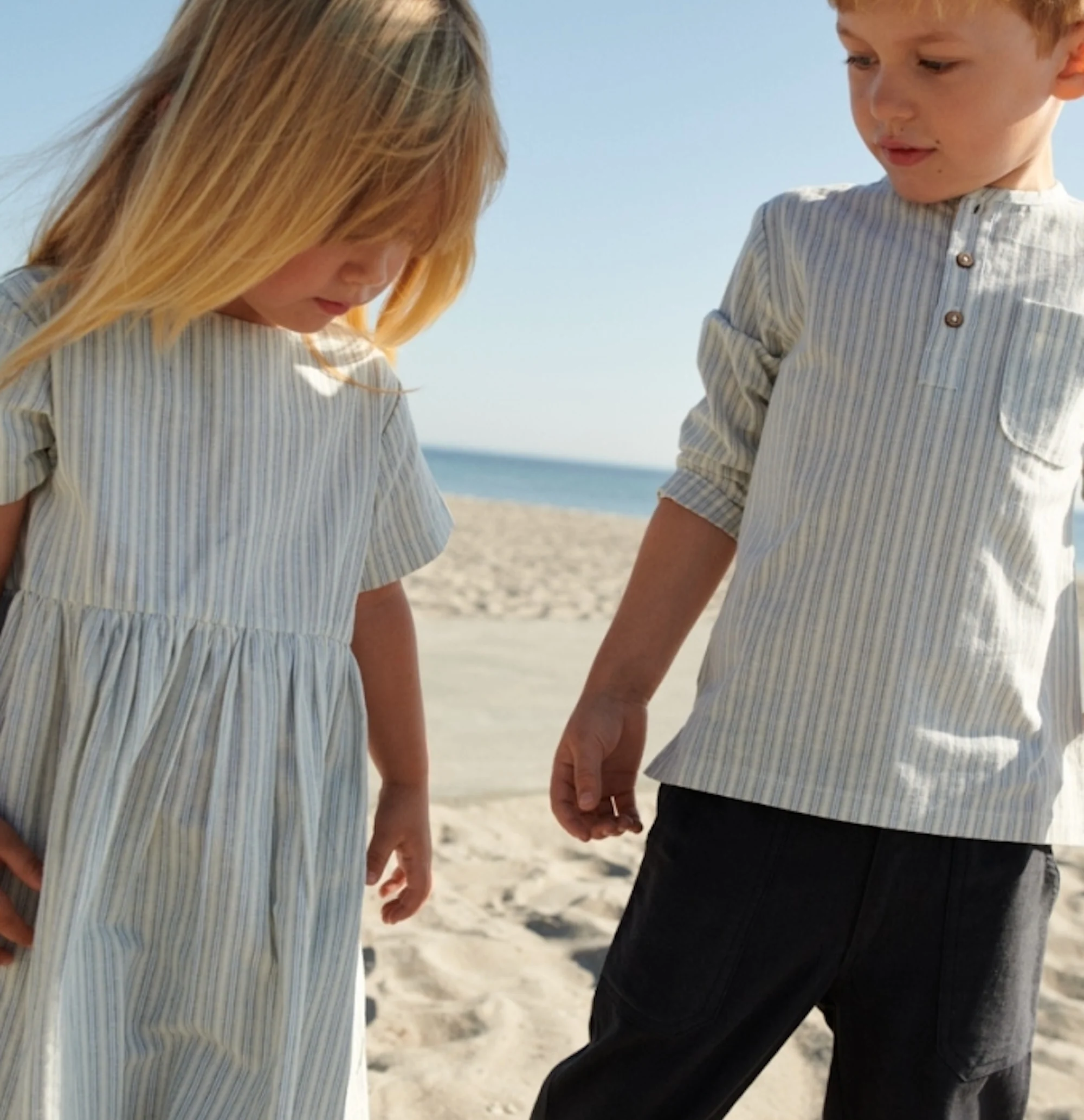 Dress S/S Esmaralda - aquablue stripe - Image 4