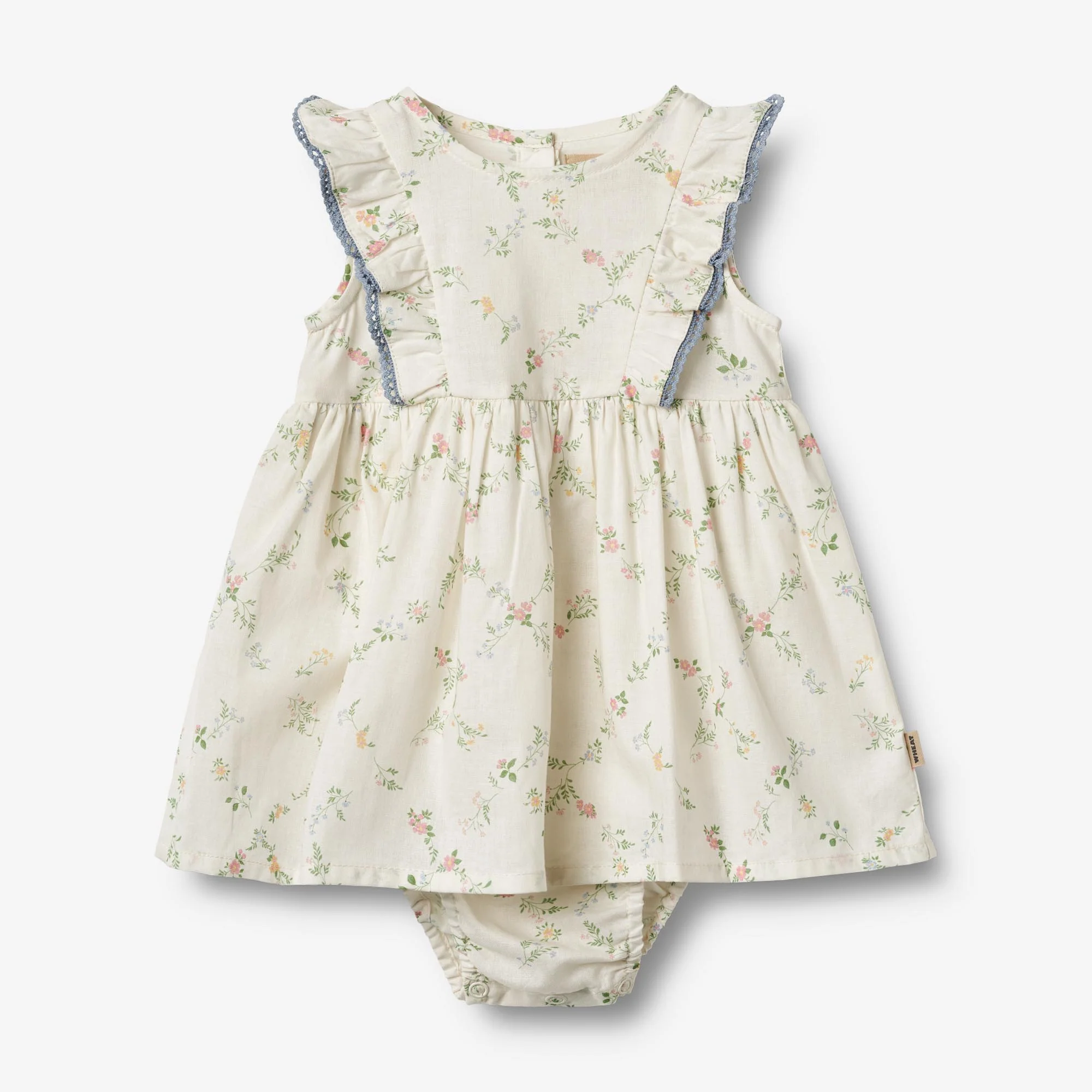 Dress Suit Lace Sofia - ivory checked flowers