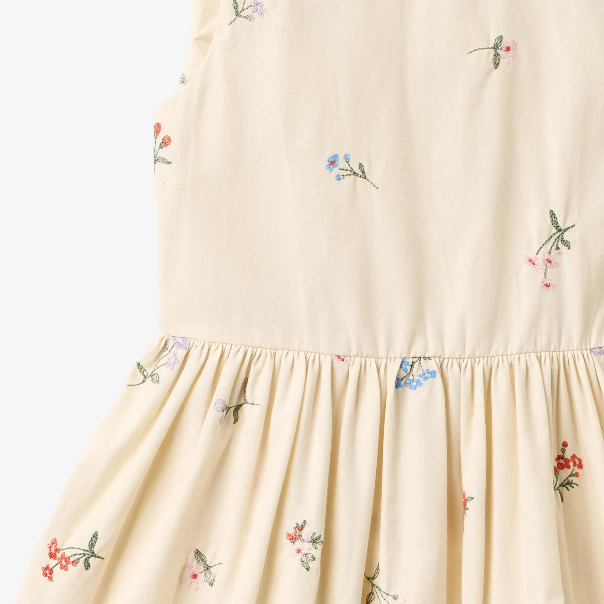 Dress Thelma - ivory embroidery flowers - Image 3