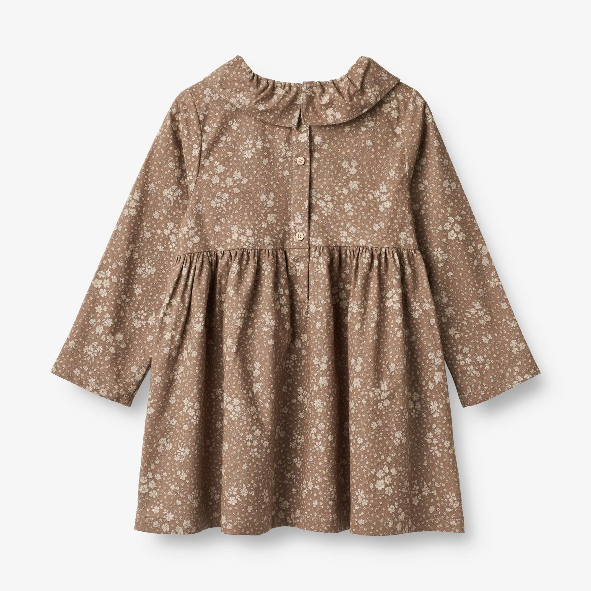 Dress Violetta - cocoa brown flowers - Image 2