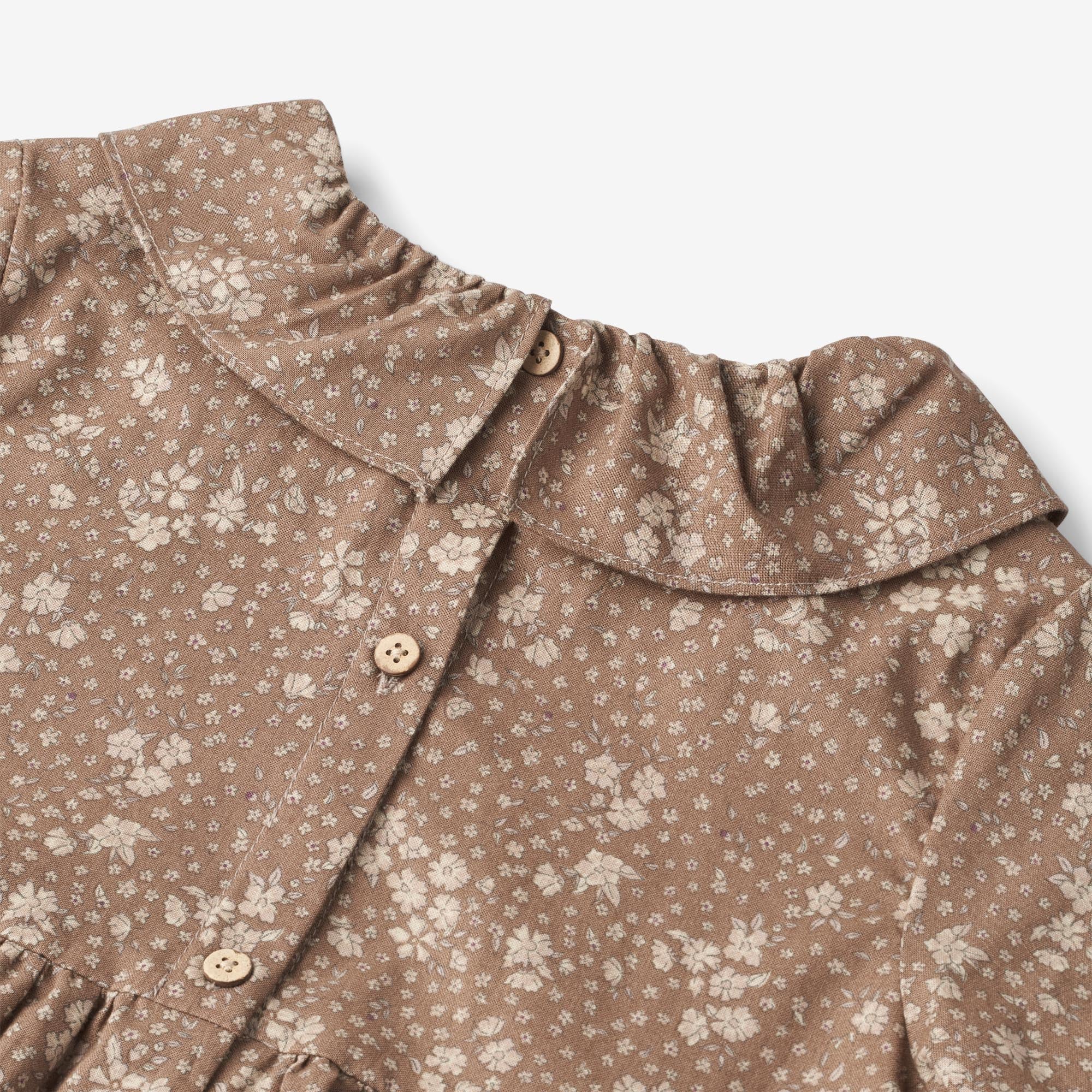 Dress Violetta - cocoa brown flowers - Image 3
