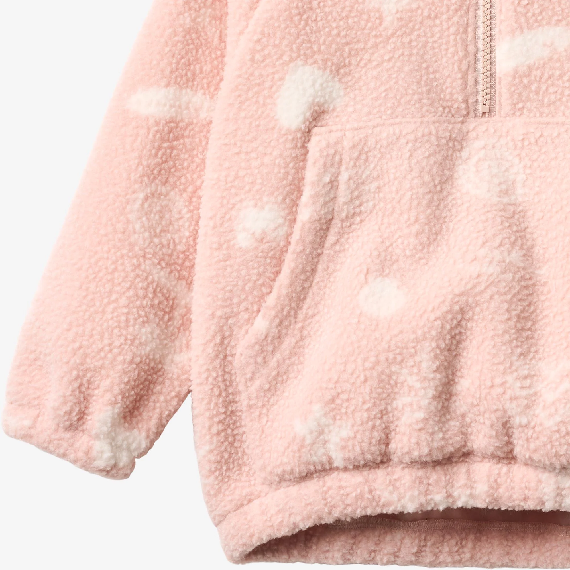 Fleece Anorak Moon - cameo rose jacquard - Image 3