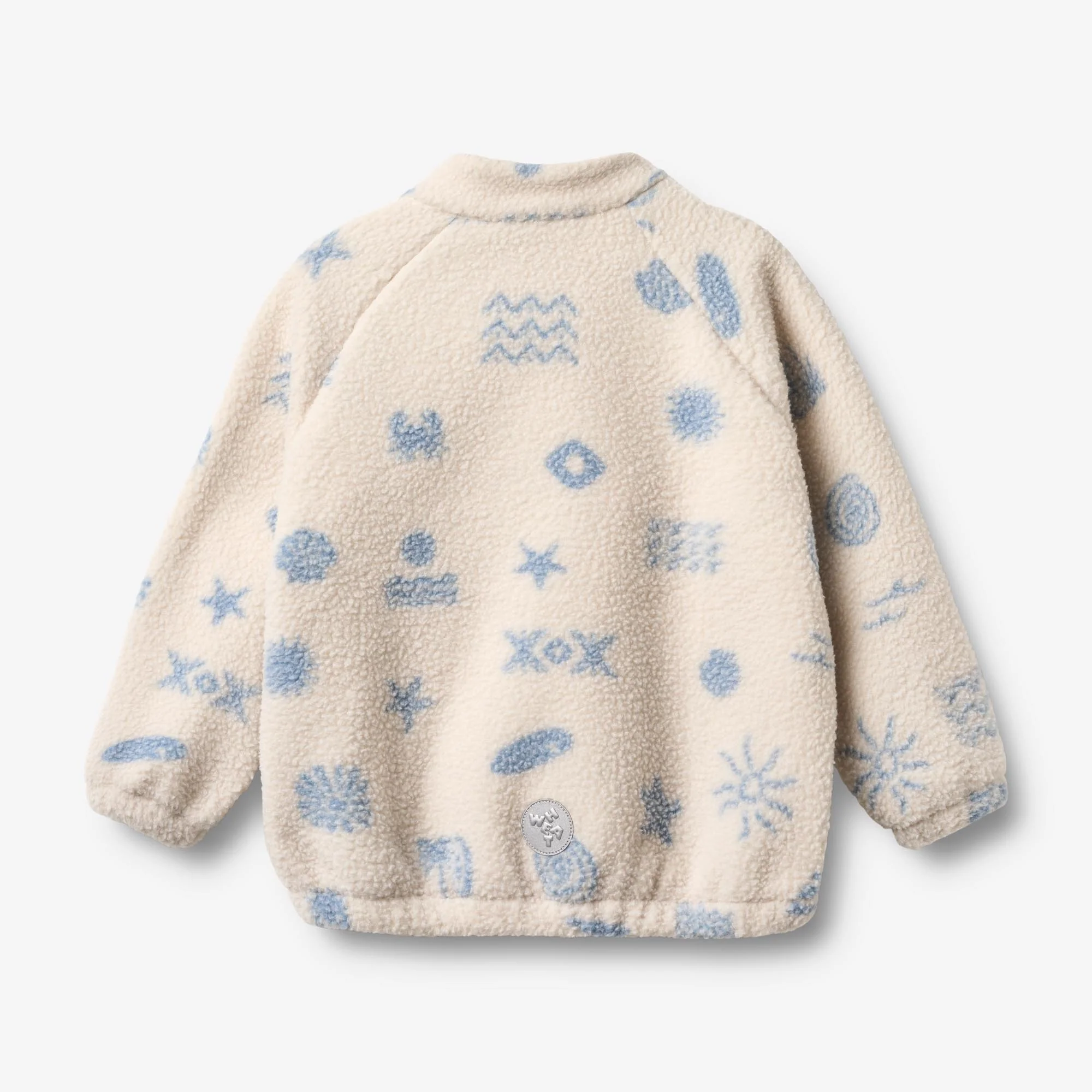 Fleece Anorak Moon - white onyx jacquard - Image 3
