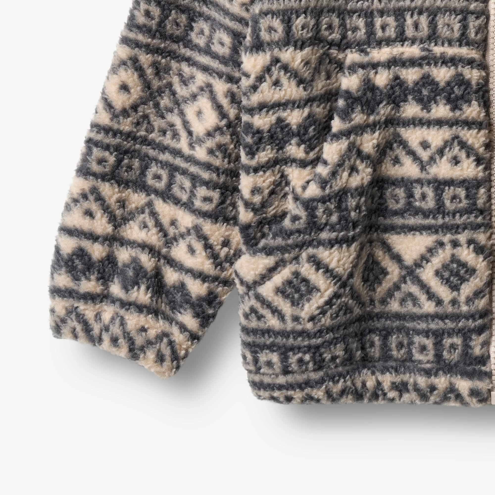 Fleece Jacket Helge - warm sand jaquard - Image 3