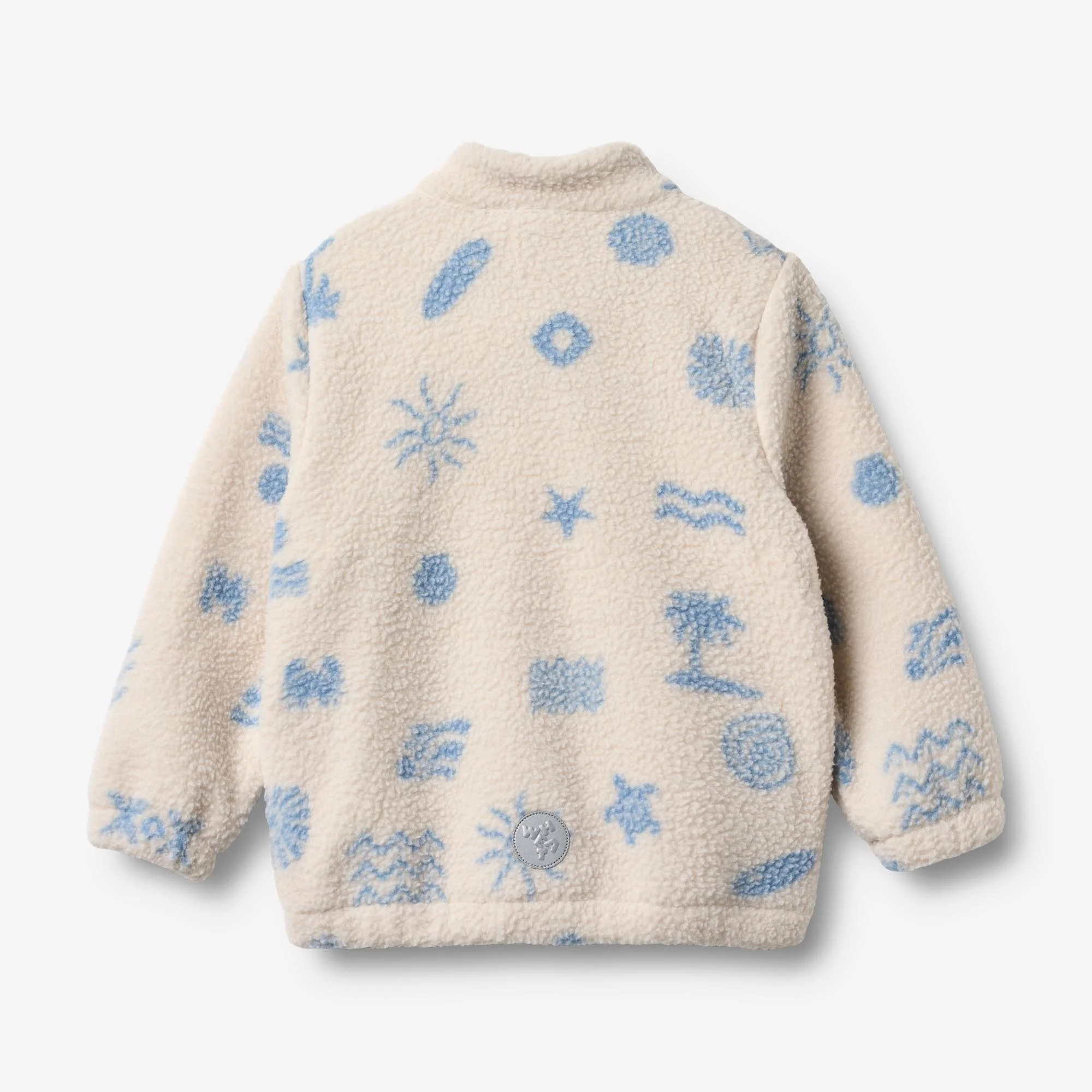 Fleece Jacket Helge - white onyx jacquard - Image 2