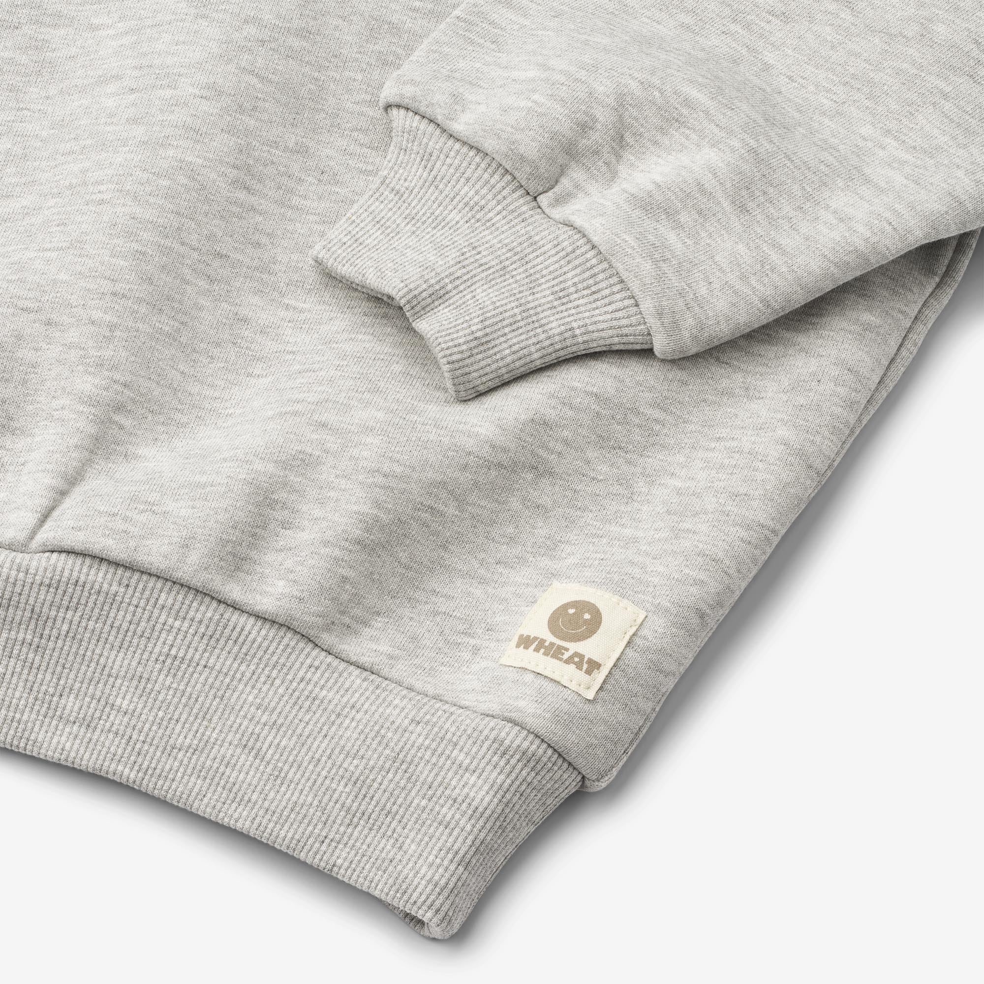 Wheat x Pernille Teisbæk | Hoodie Bonno - grey melange - Image 4