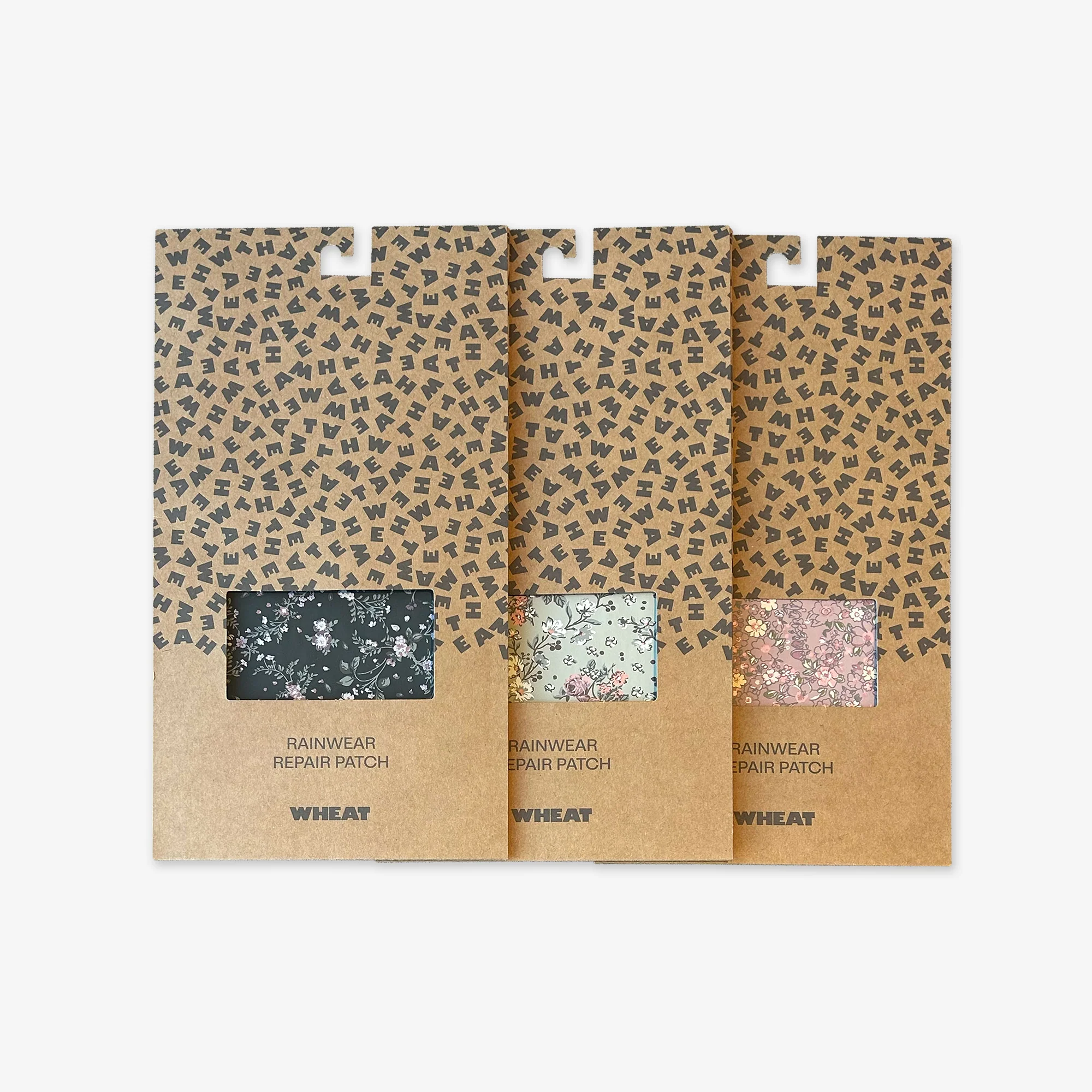 Iron-on patches - Rainwear - forest lake checked flowers - Image 3