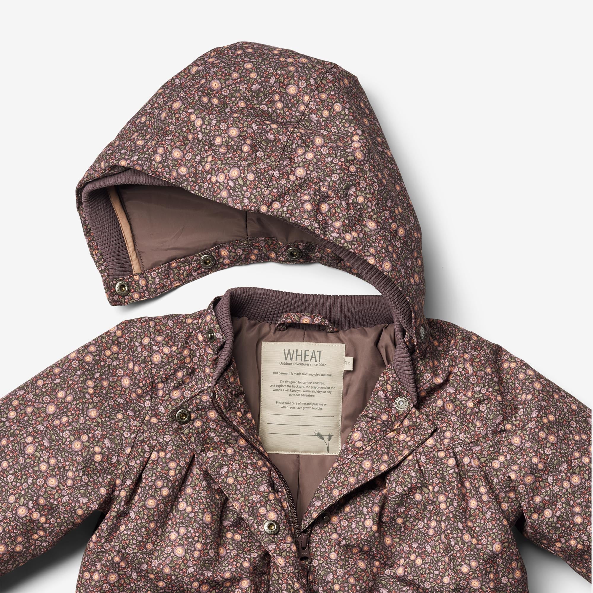 Jacket Mimmi Tech | Baby - eggplant buttercups - Image 5