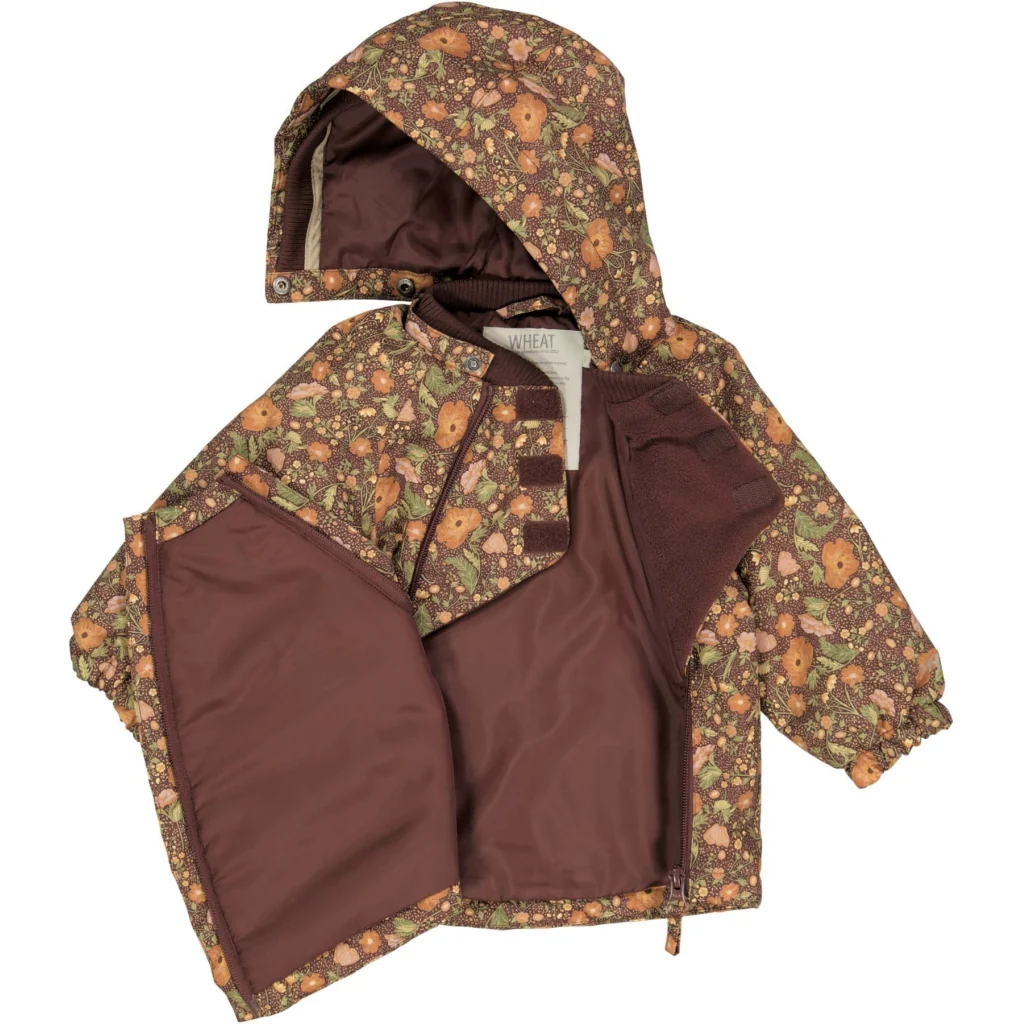 Jacket Sascha Tech - maroon flowers - Image 3