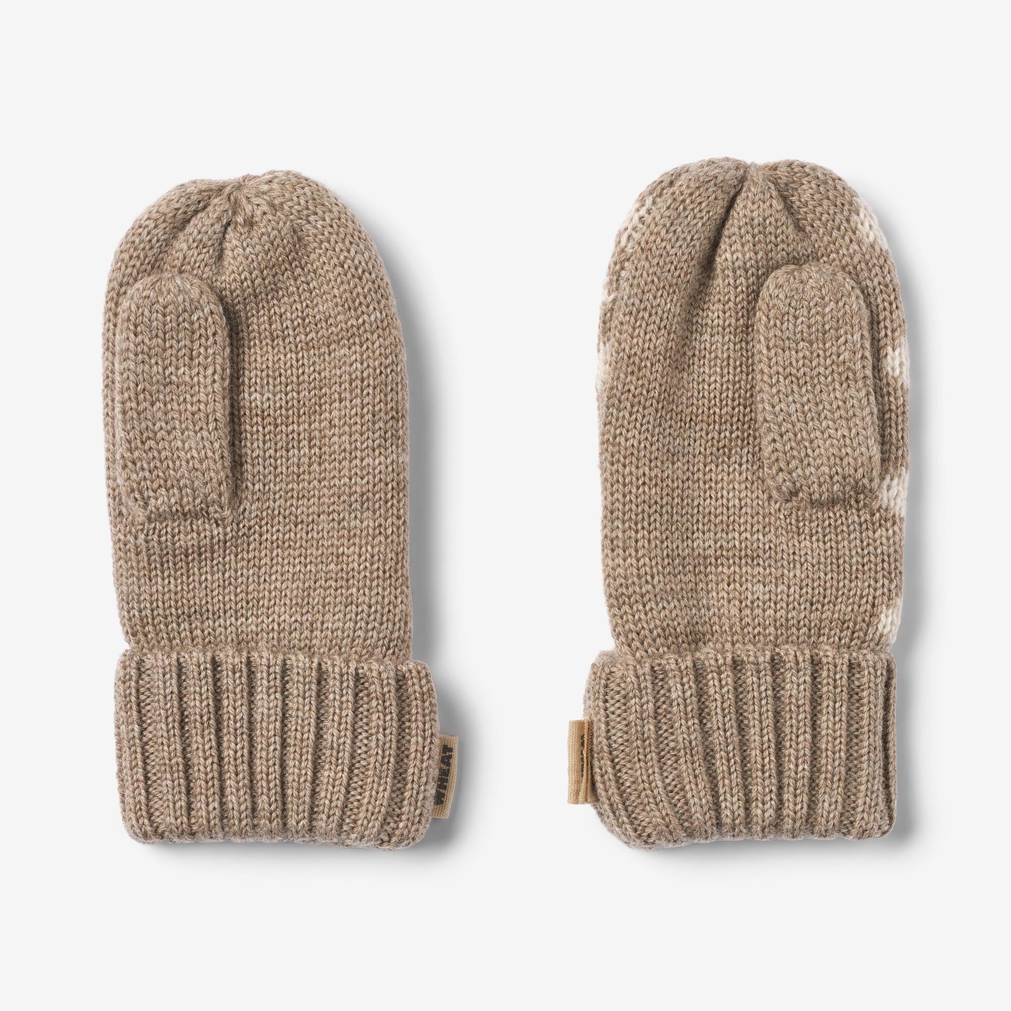 Jacquard Mittens Towsi - grey camel melange - Image 2