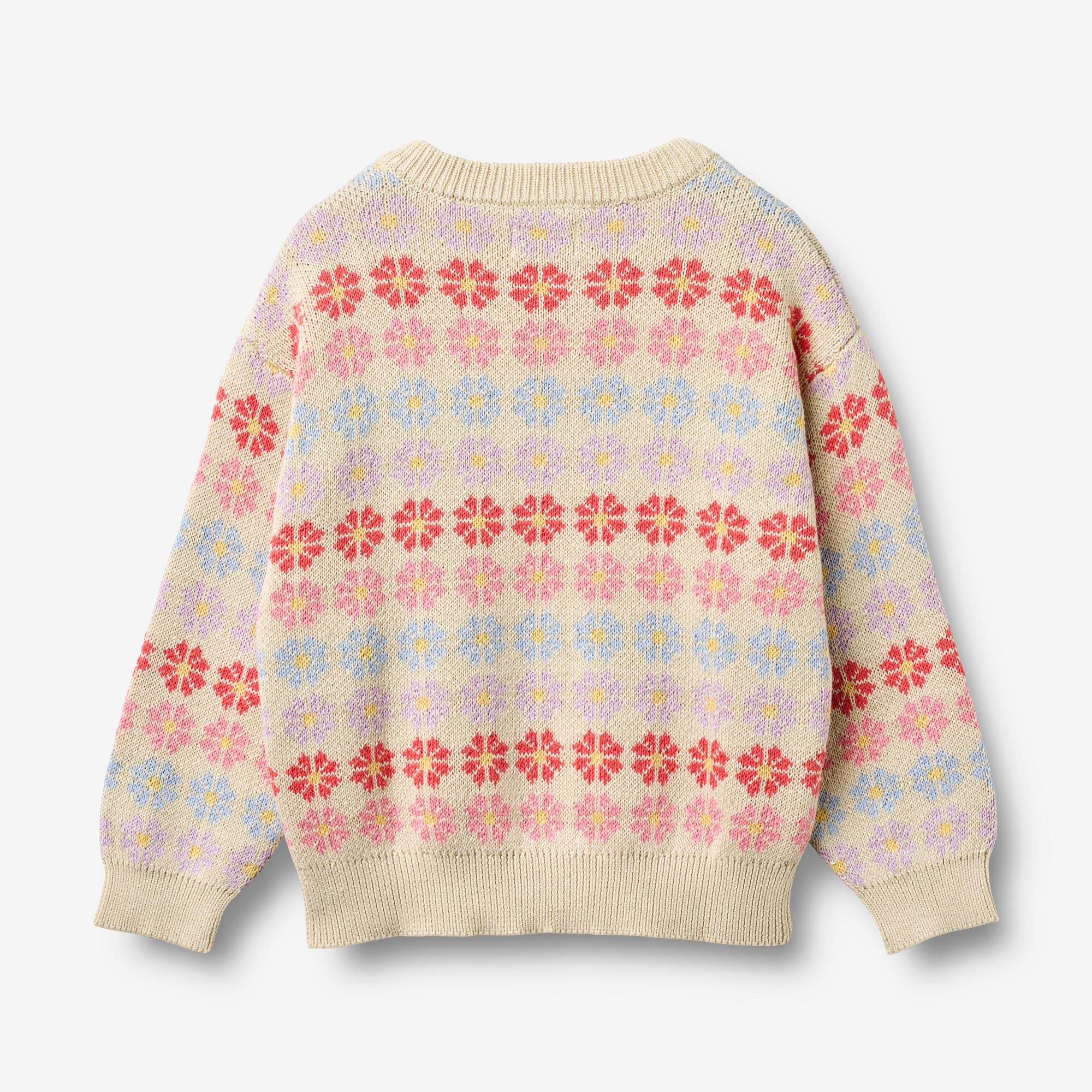 Jacquard Pullover Harlow - sandshell flowers - Image 3