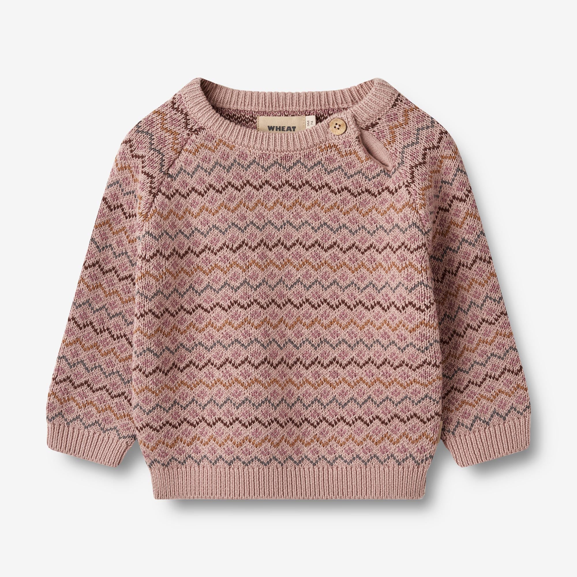 Jacquard Pullover Nanna - dry rose