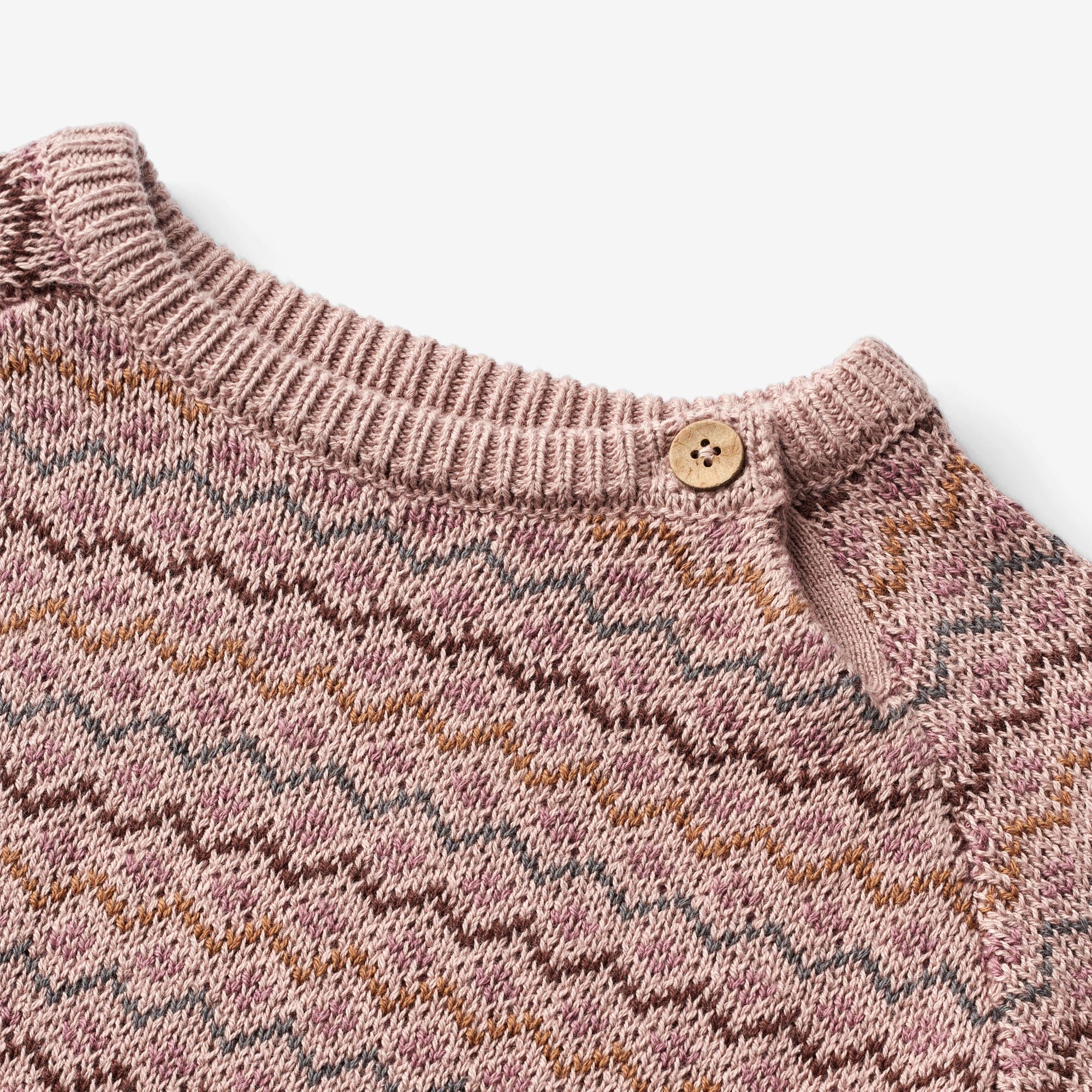 Jacquard Pullover Nanna - dry rose - Image 3