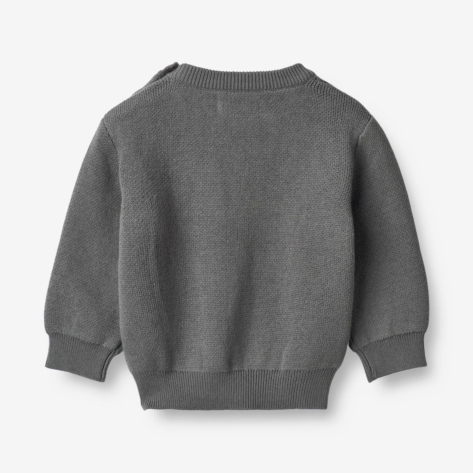 Jacquard Pullover Penguin | Baby - autumn sky - Image 3