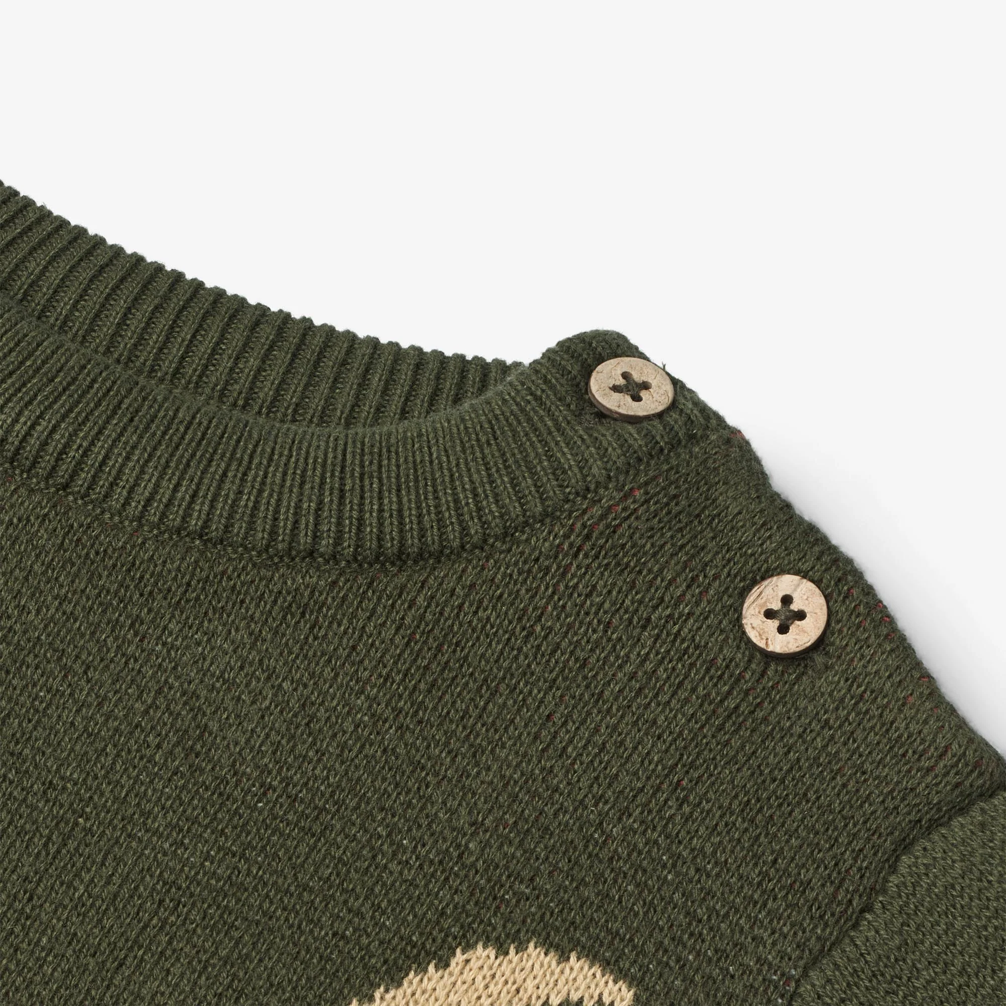 Jacquard Pullover Rocket | Baby - forest night - Image 3