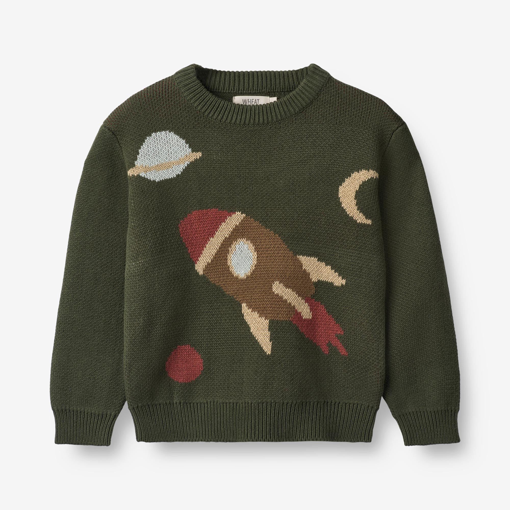 Jacquard Pullover Rocket - forest night