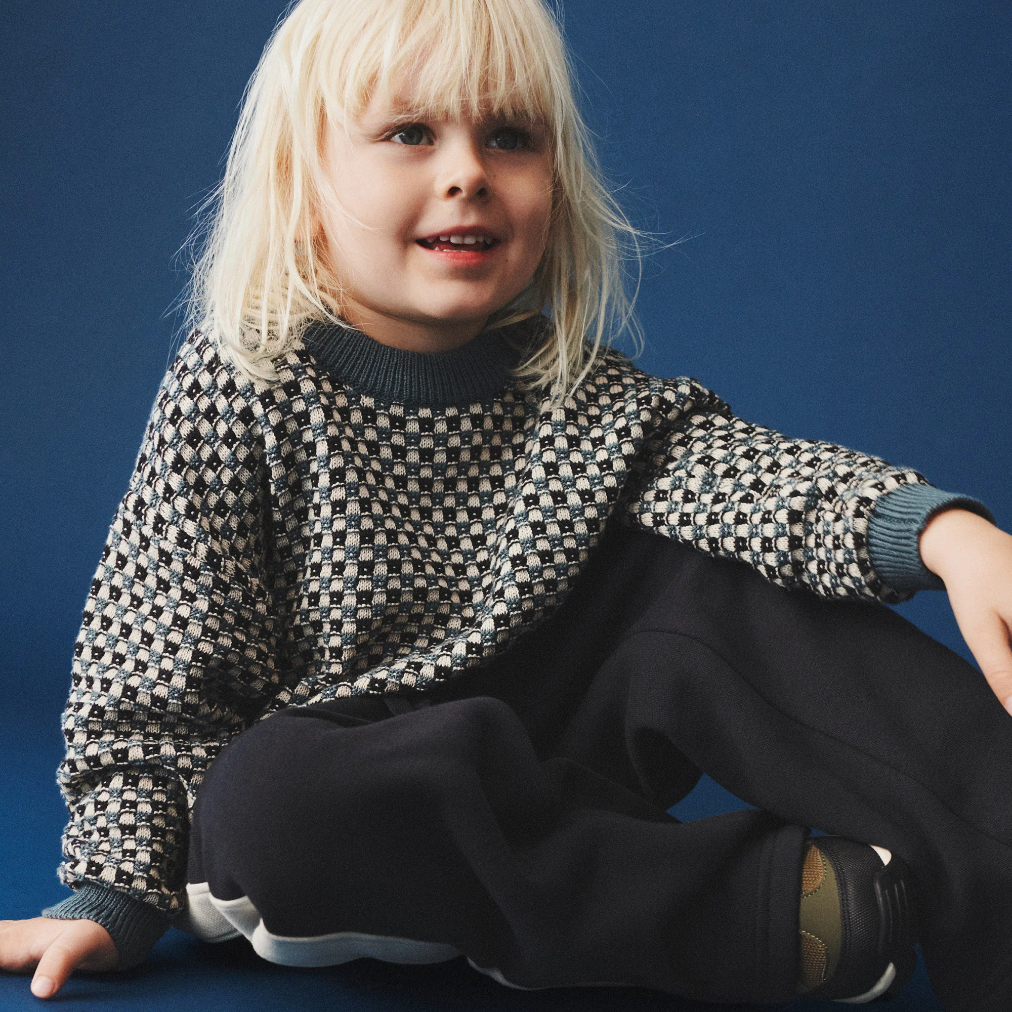 Jacquard Pullover Flores - stormy weather - Image 2
