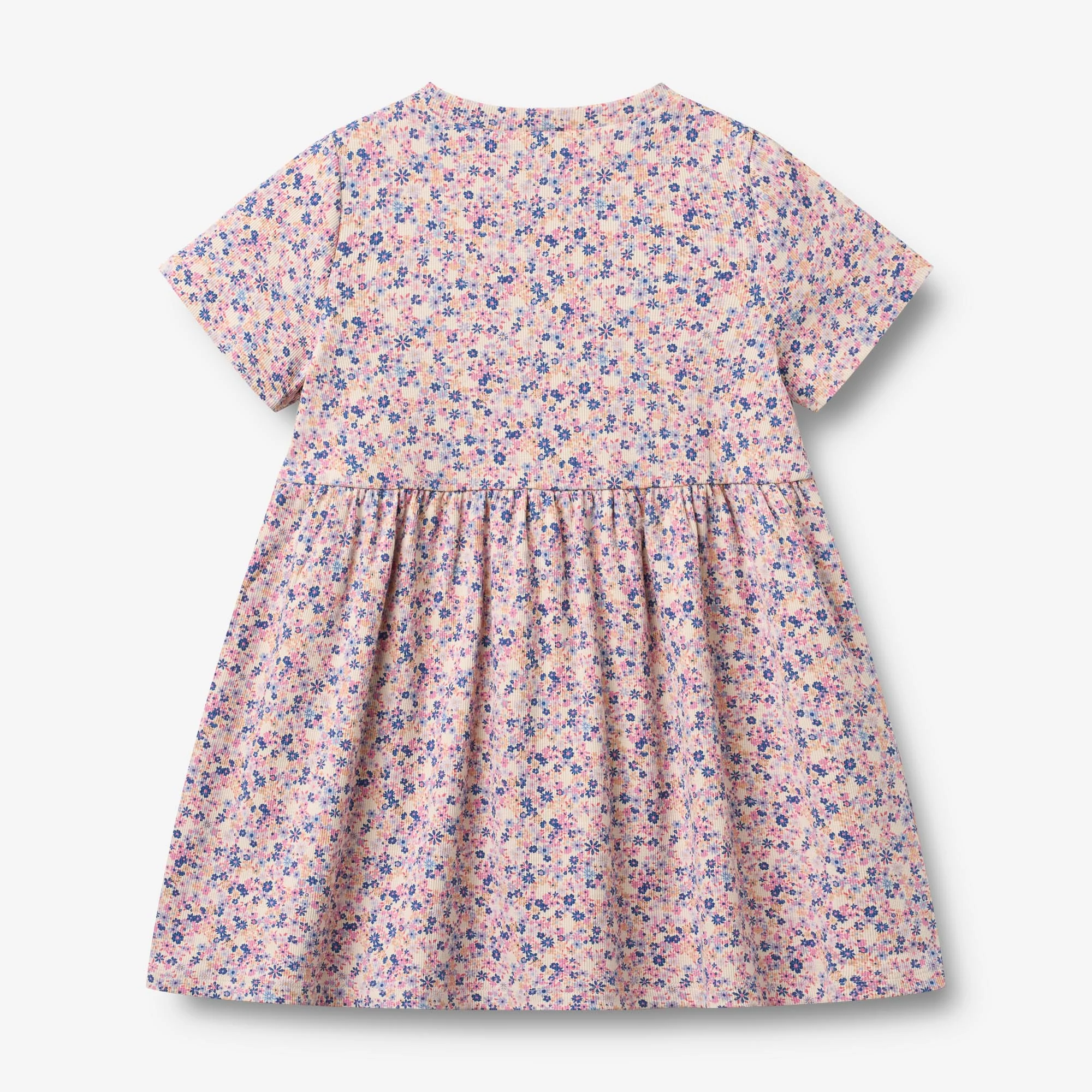 Jersey Dress Anna - pink blue flowers - Image 2
