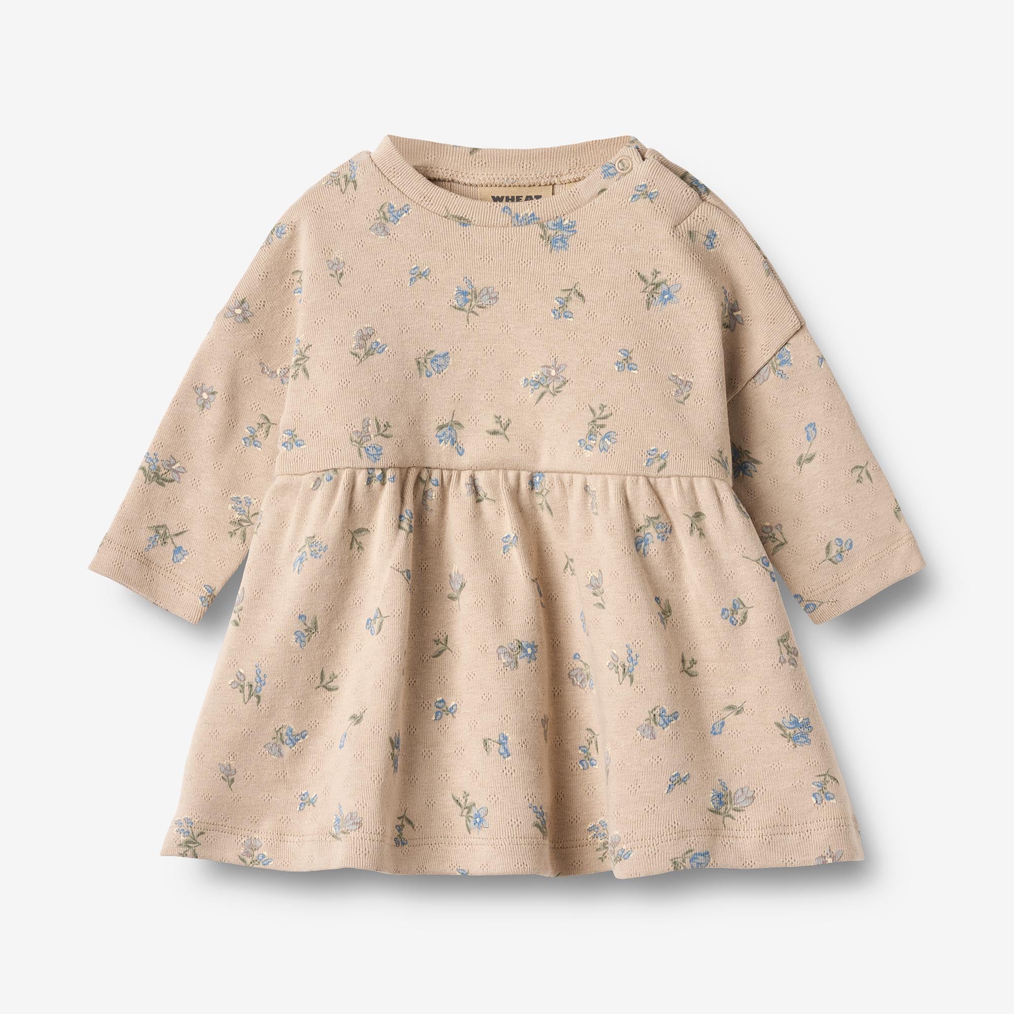 jersey Dress L/S Emmy - warm sand flowers