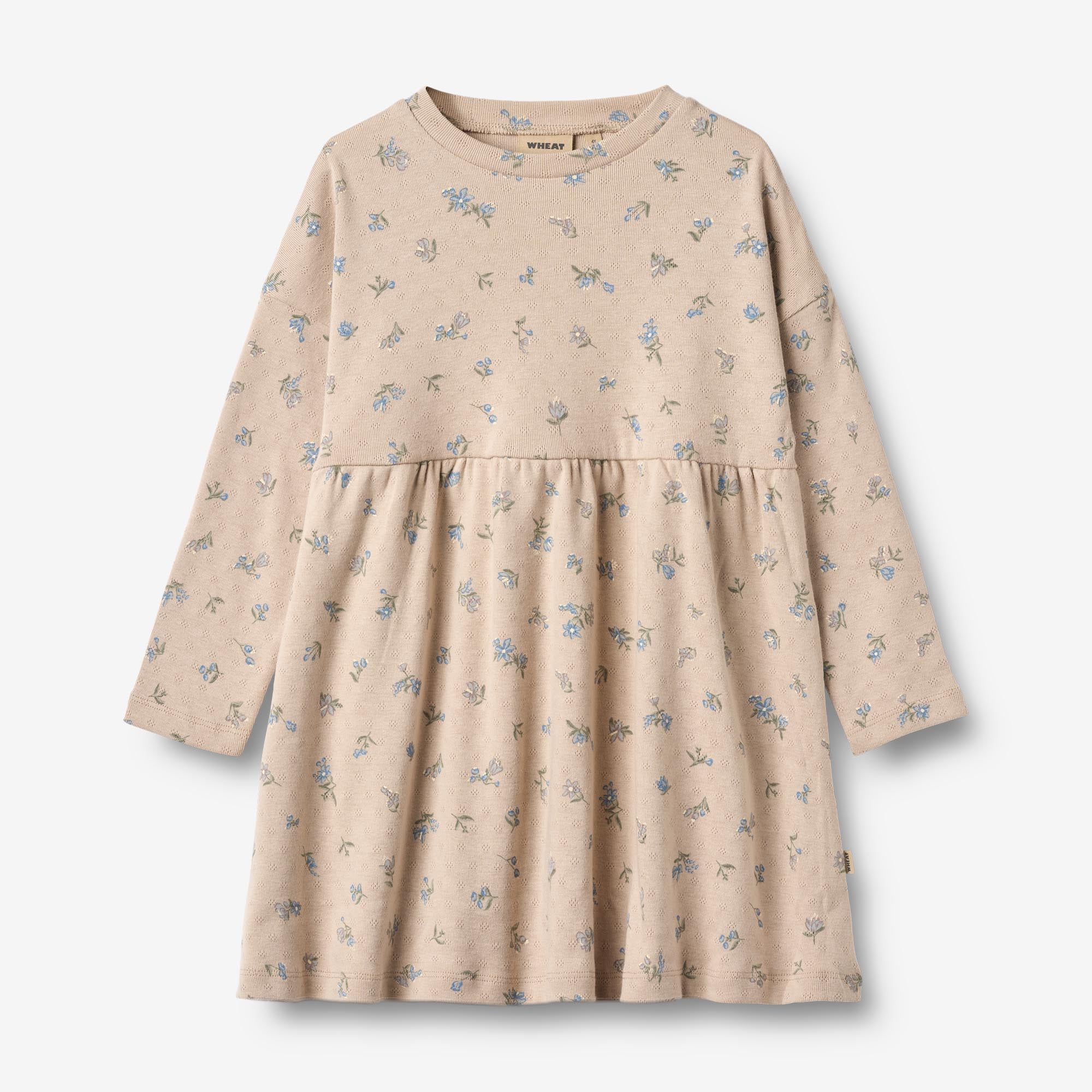 jersey Dress L/S Emmy - warm sand flowers