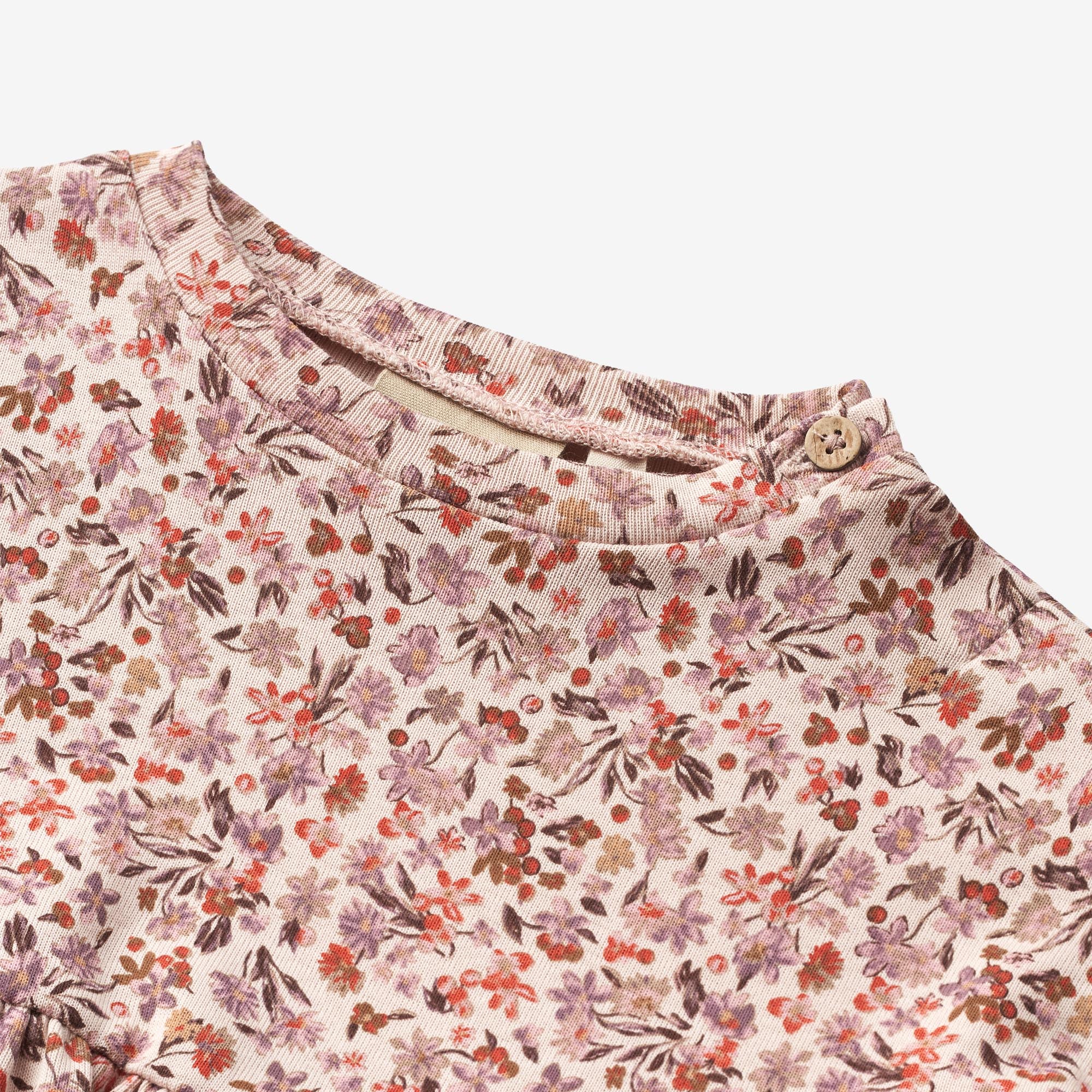 Jersey Dress L/S Emmy - pale rose flowers - Image 3