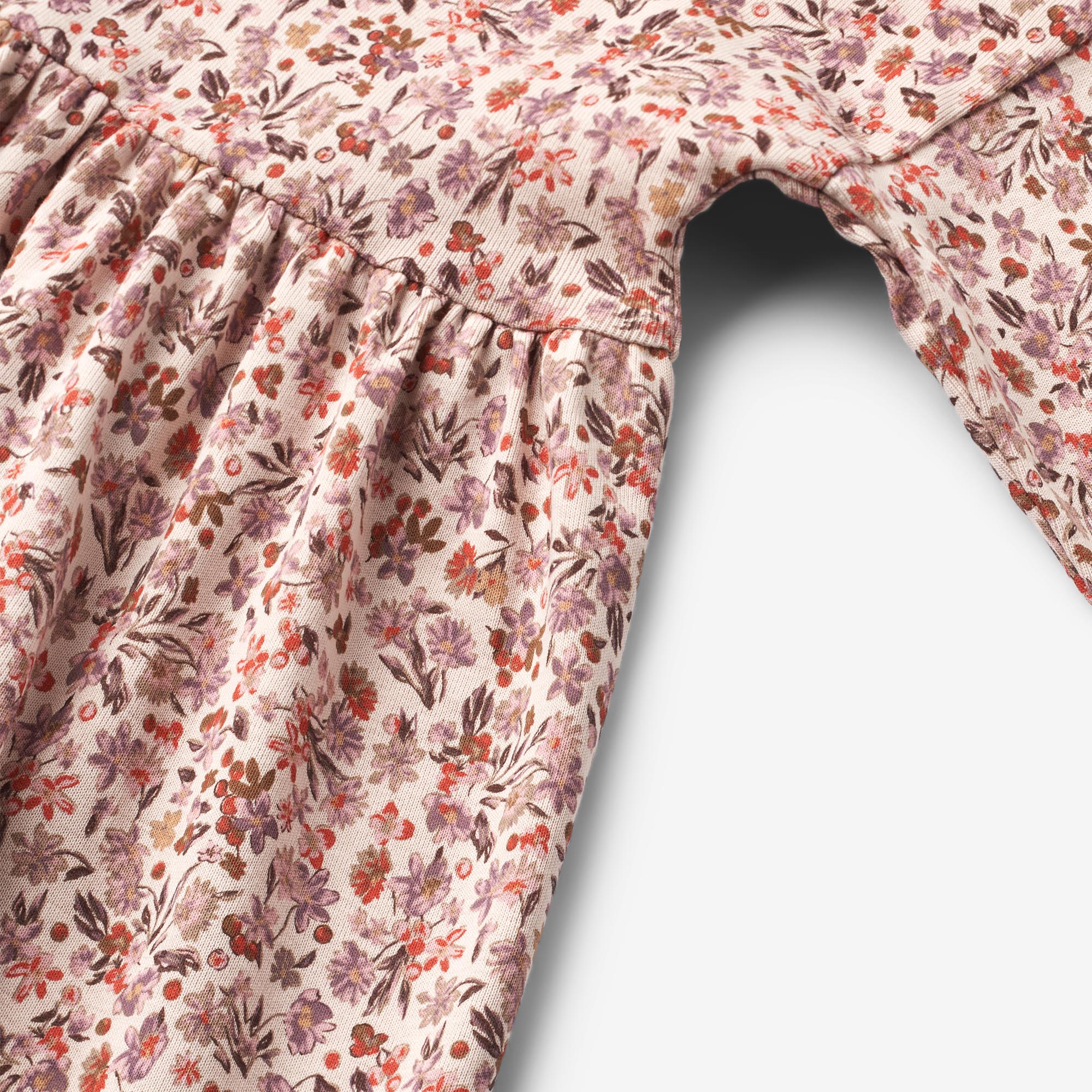 Jersey Dress L/S Emmy - pale rose flowers - Image 3