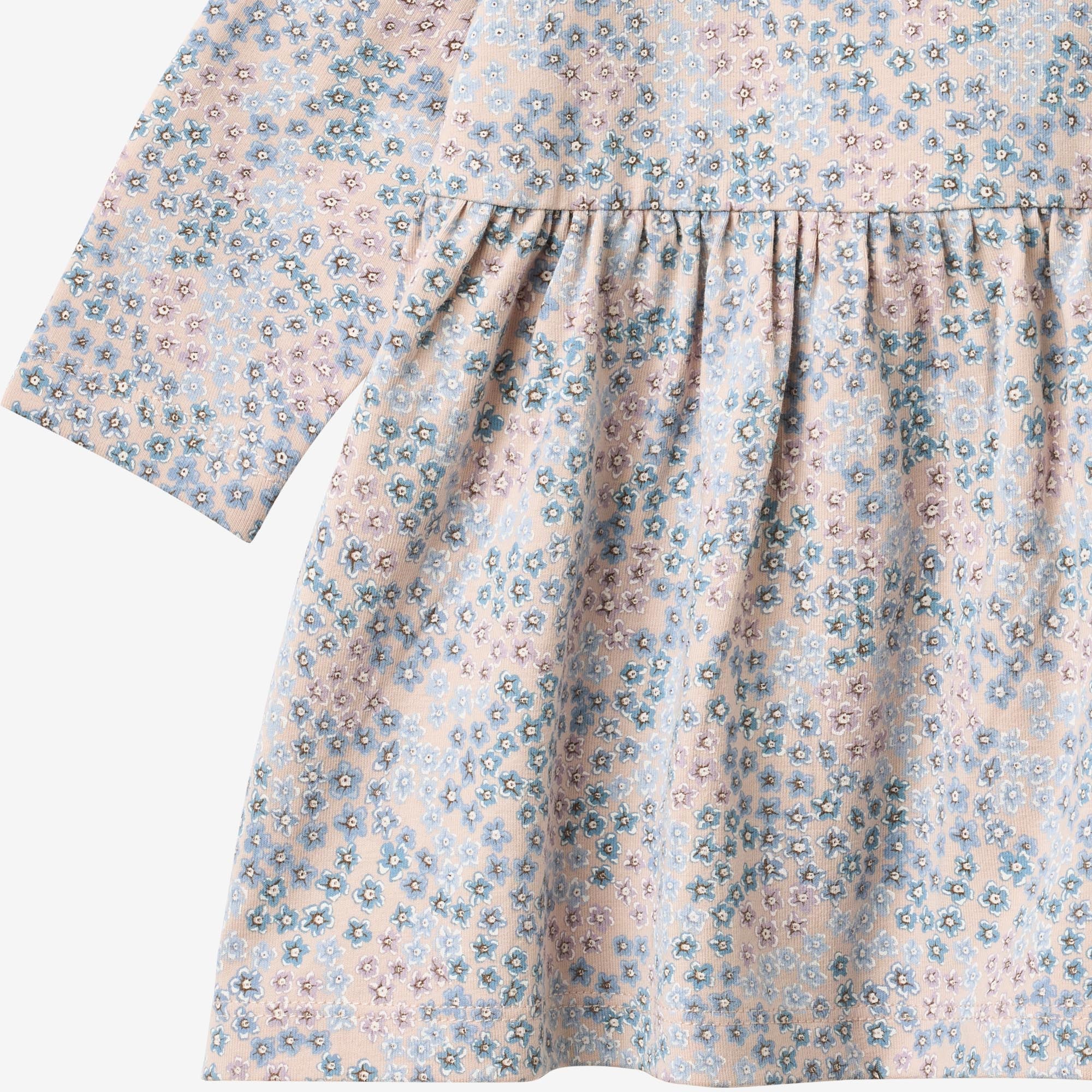 Jersey Dress L/S Sessa - powder blue flowers - Image 3