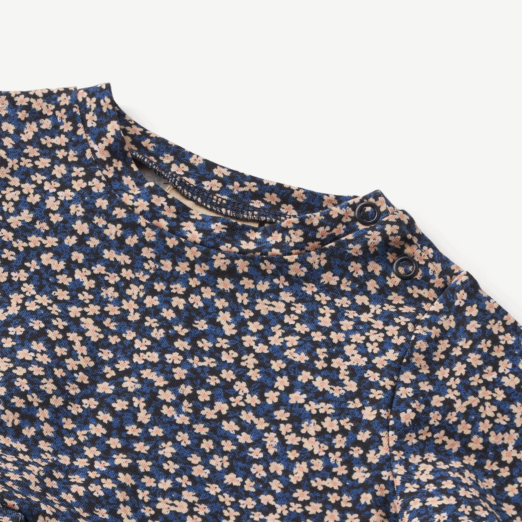 Jersey Dress L/S Sessa - blue flowers - Image 3