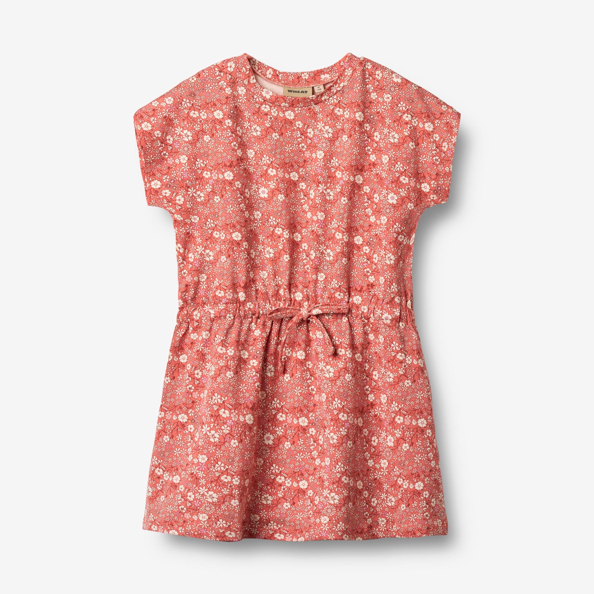 Jersey Dress Maribel - coral flowers